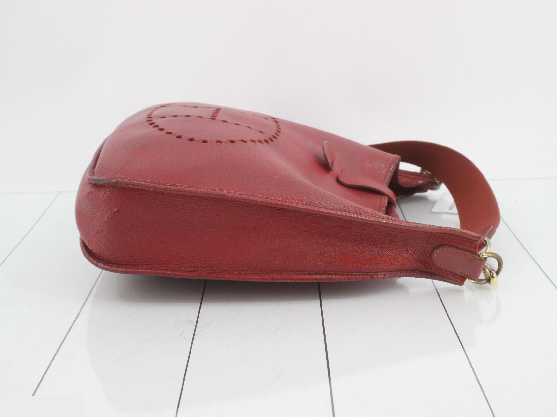 Evelyn Red, F stamp, gold hardware — view 3
