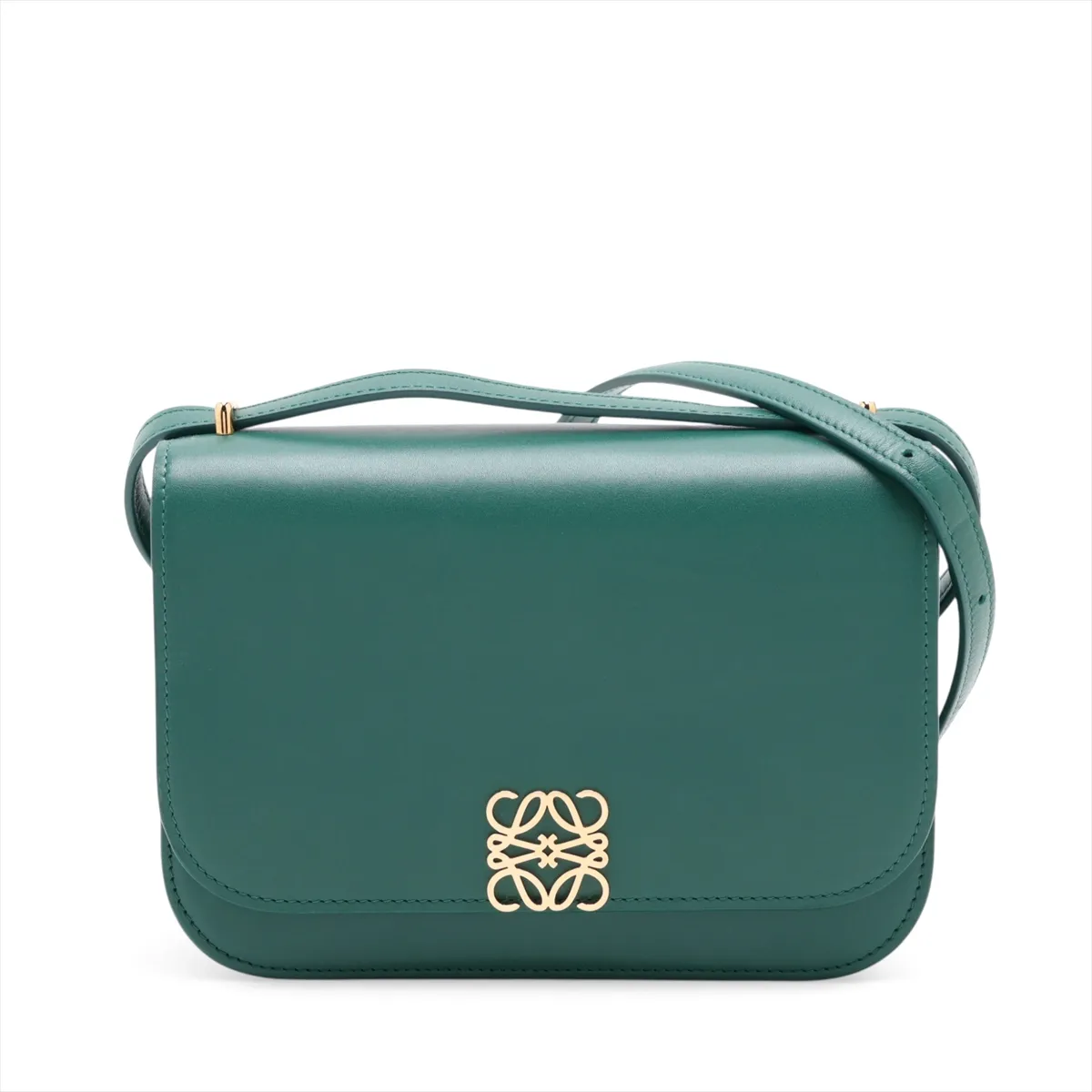 Goya Leather Shoulder Bag, Green