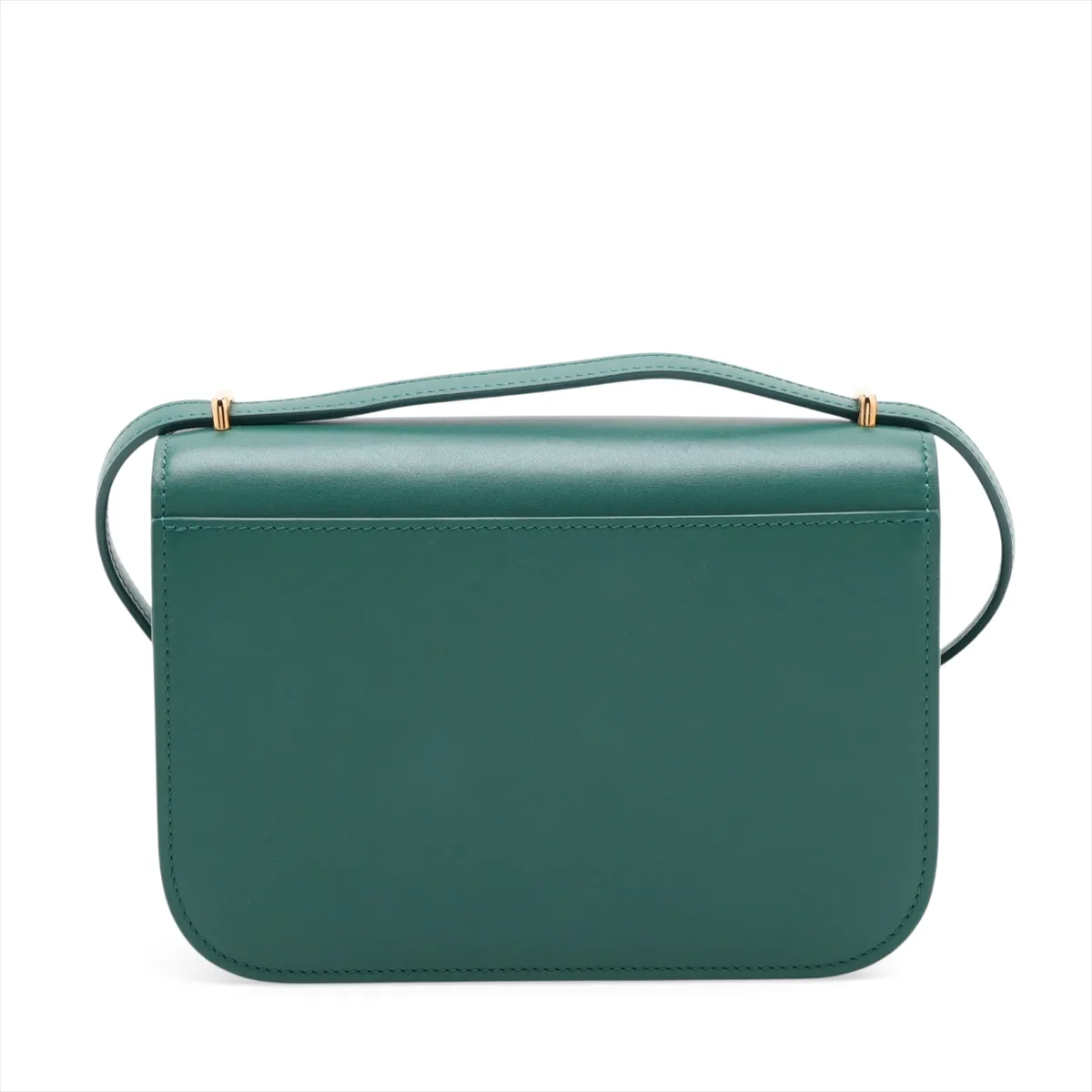 Goya Leather Shoulder Bag, Green — view 2