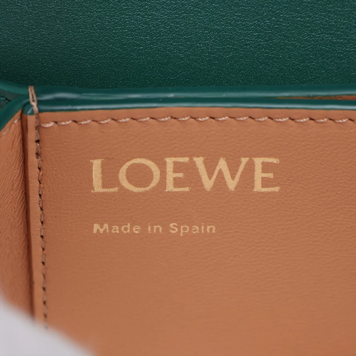 Goya Leather Shoulder Bag, Green — view 8