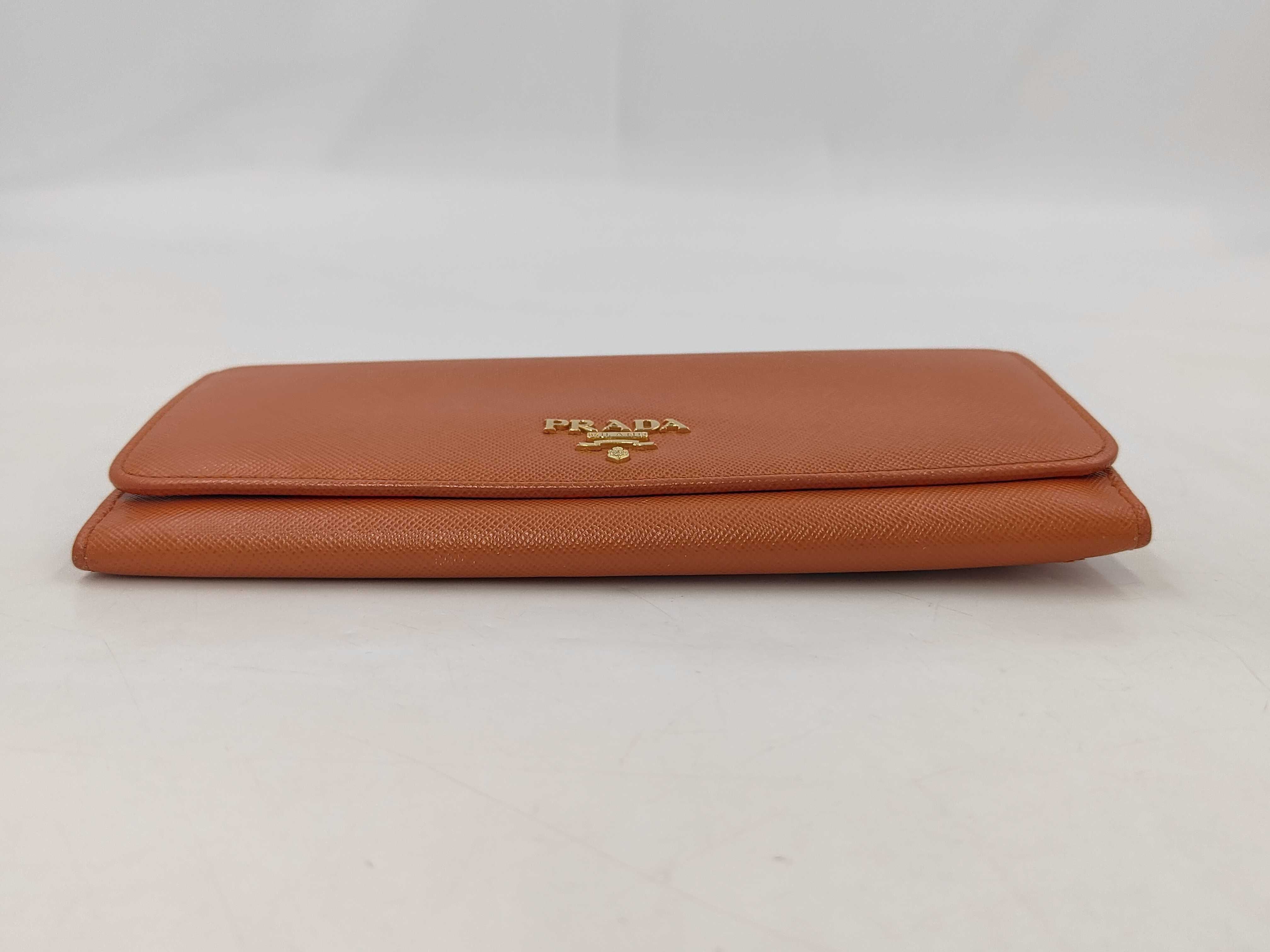 Vitello Move 1MH132 Leather Long Wallet Orange — view 3
