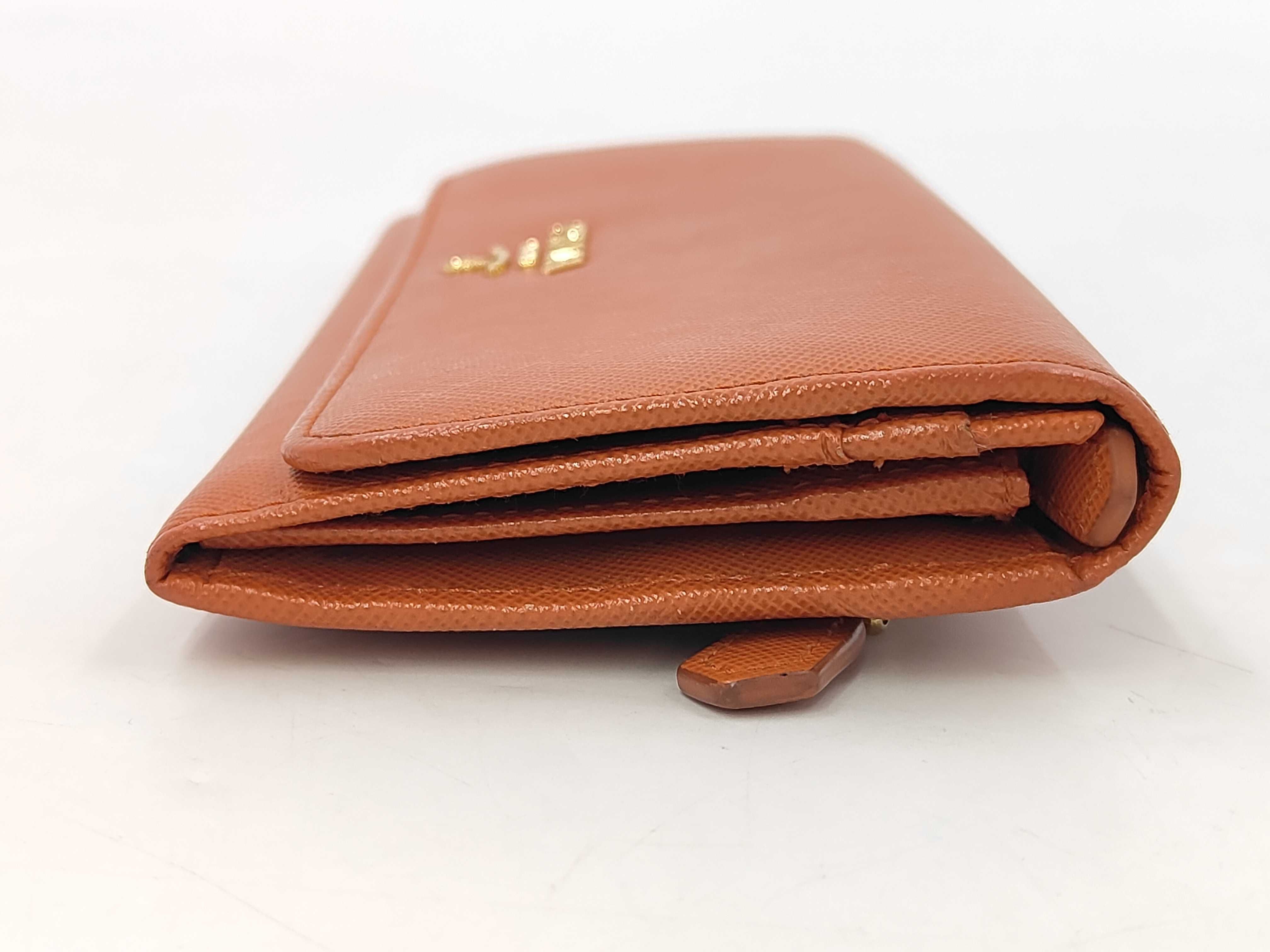 Vitello Move 1MH132 Leather Long Wallet Orange — view 7
