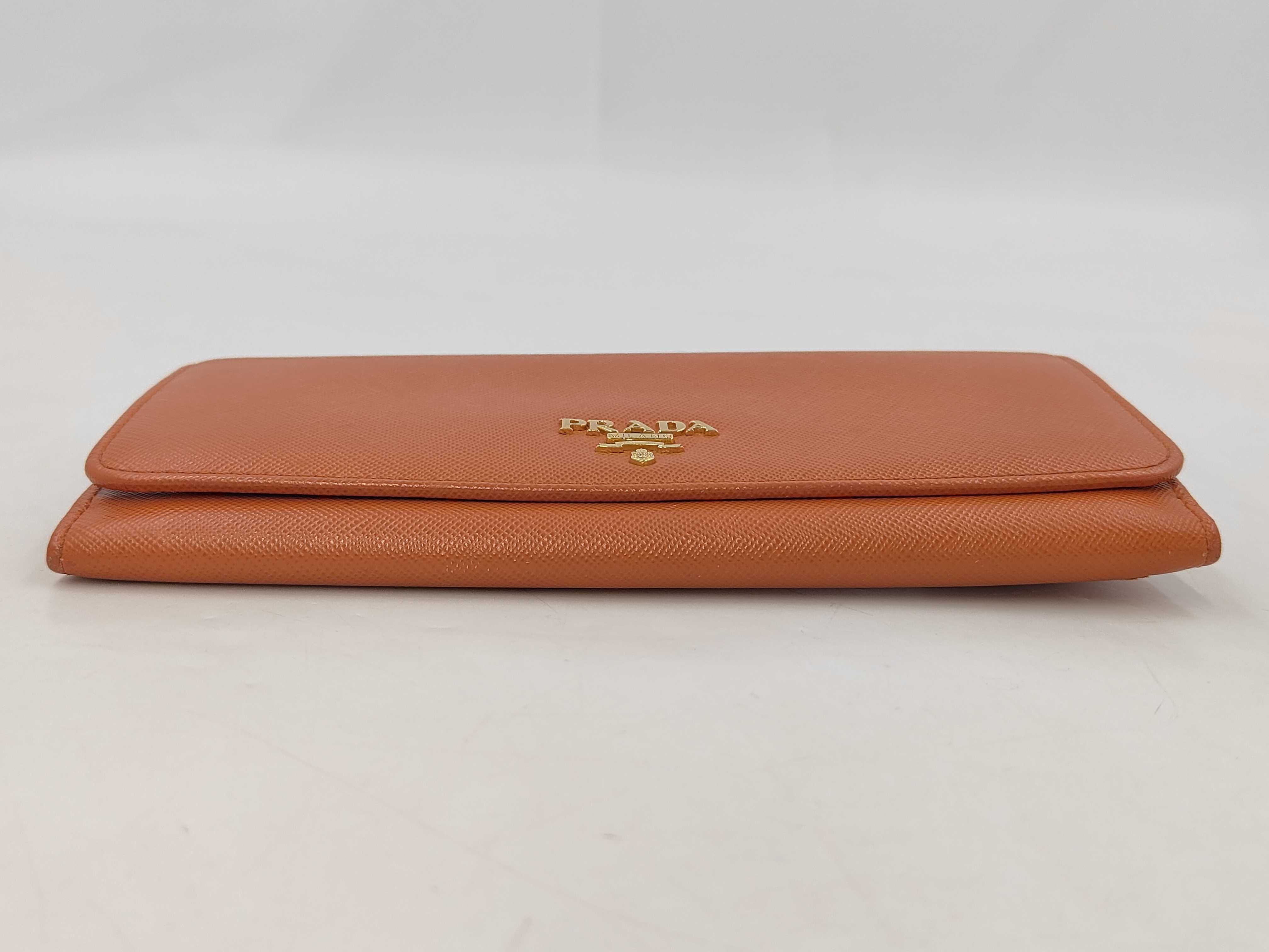 Vitello Move 1MH132 Leather Long Wallet Orange — view 8