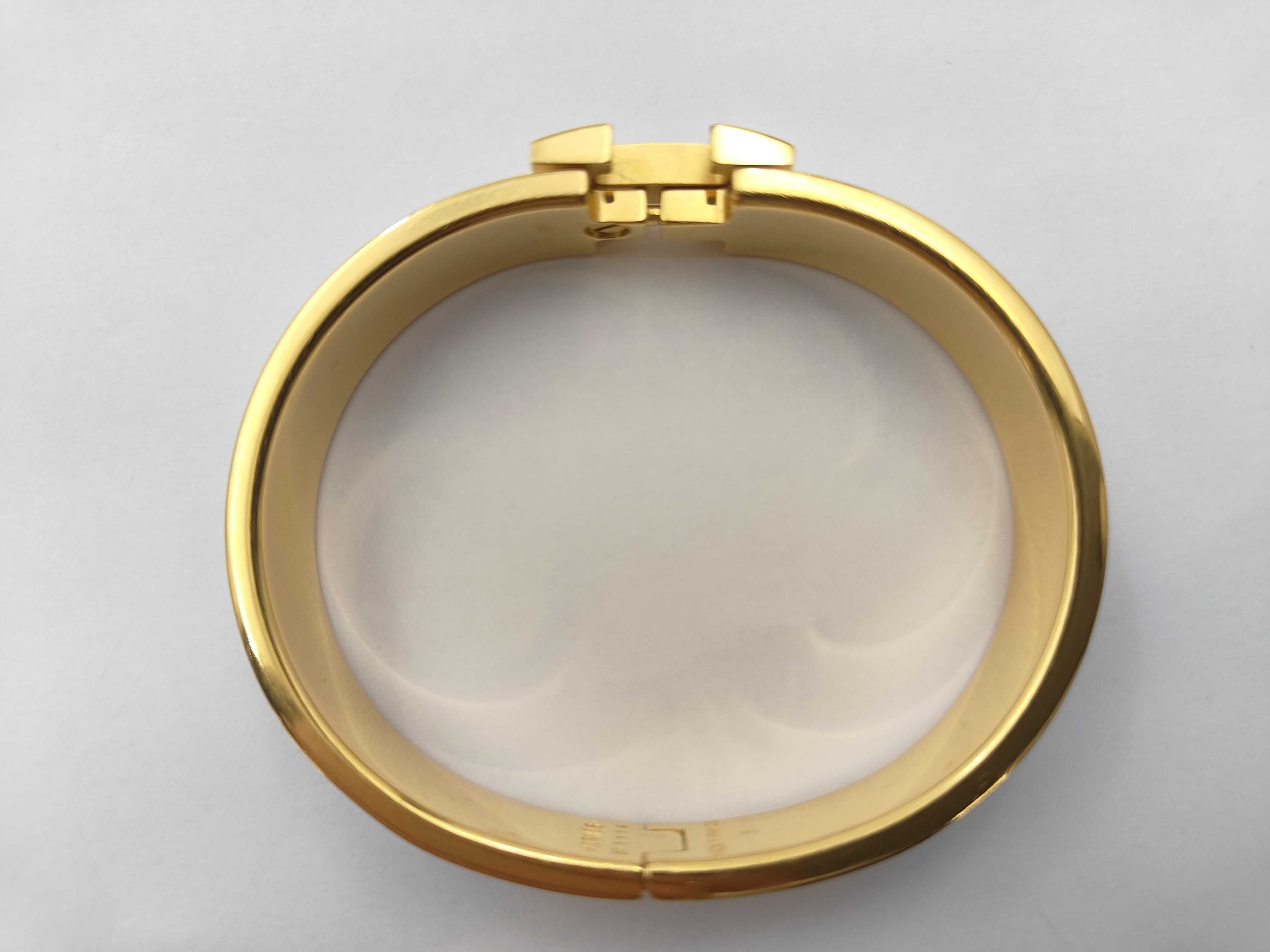 White GP Hardware Click H Bracelet/Bangle — view 3