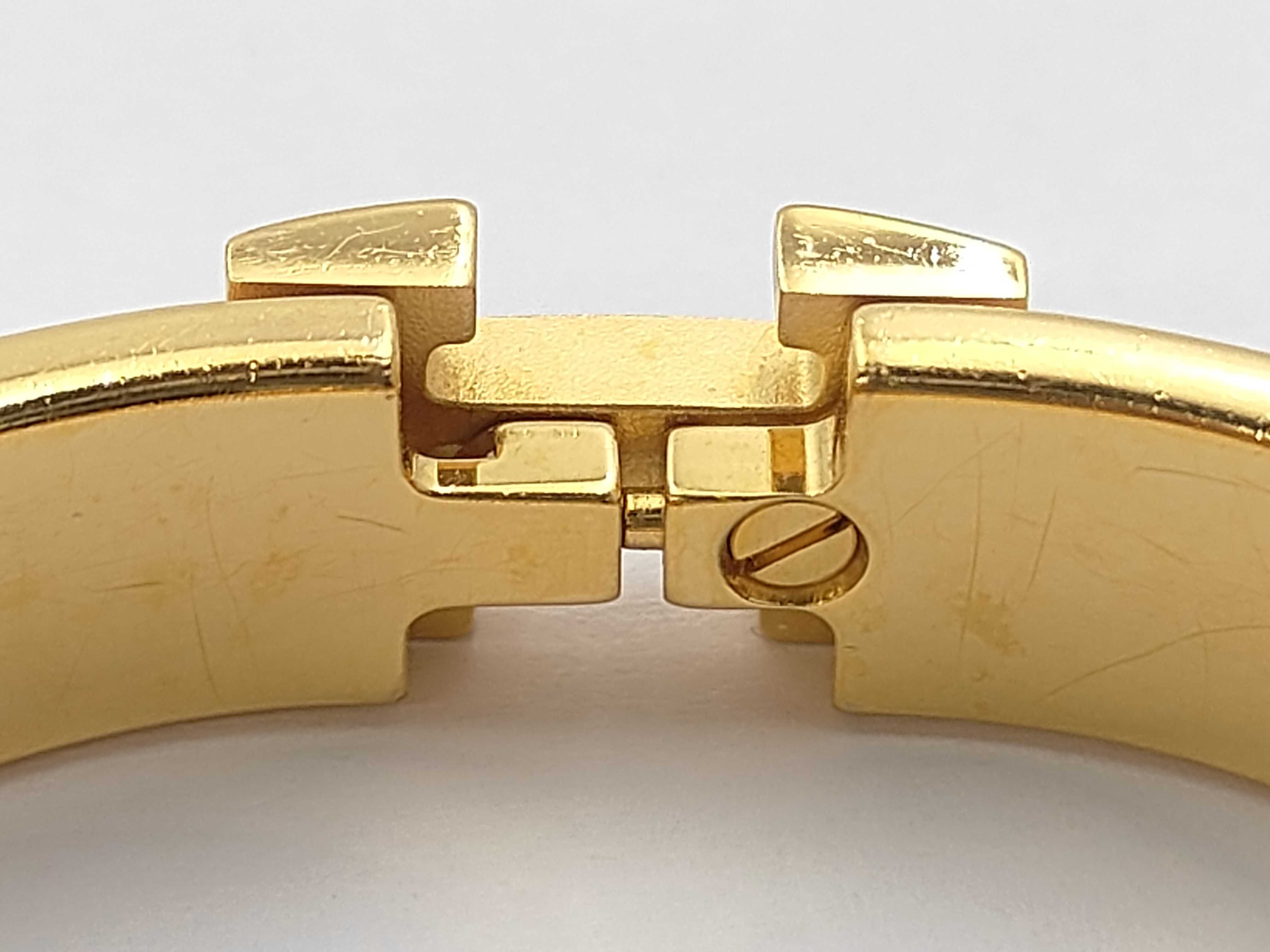 White GP Hardware Click H Bracelet/Bangle — view 6