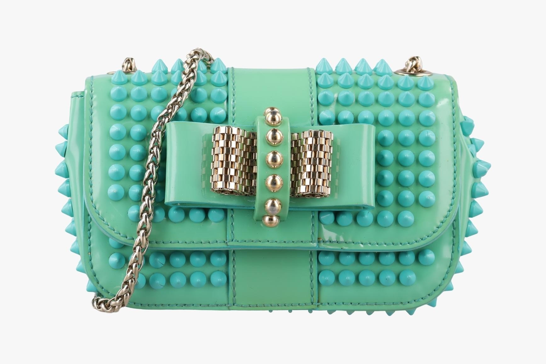 Sweet Charity Scarab Spike Patent Green