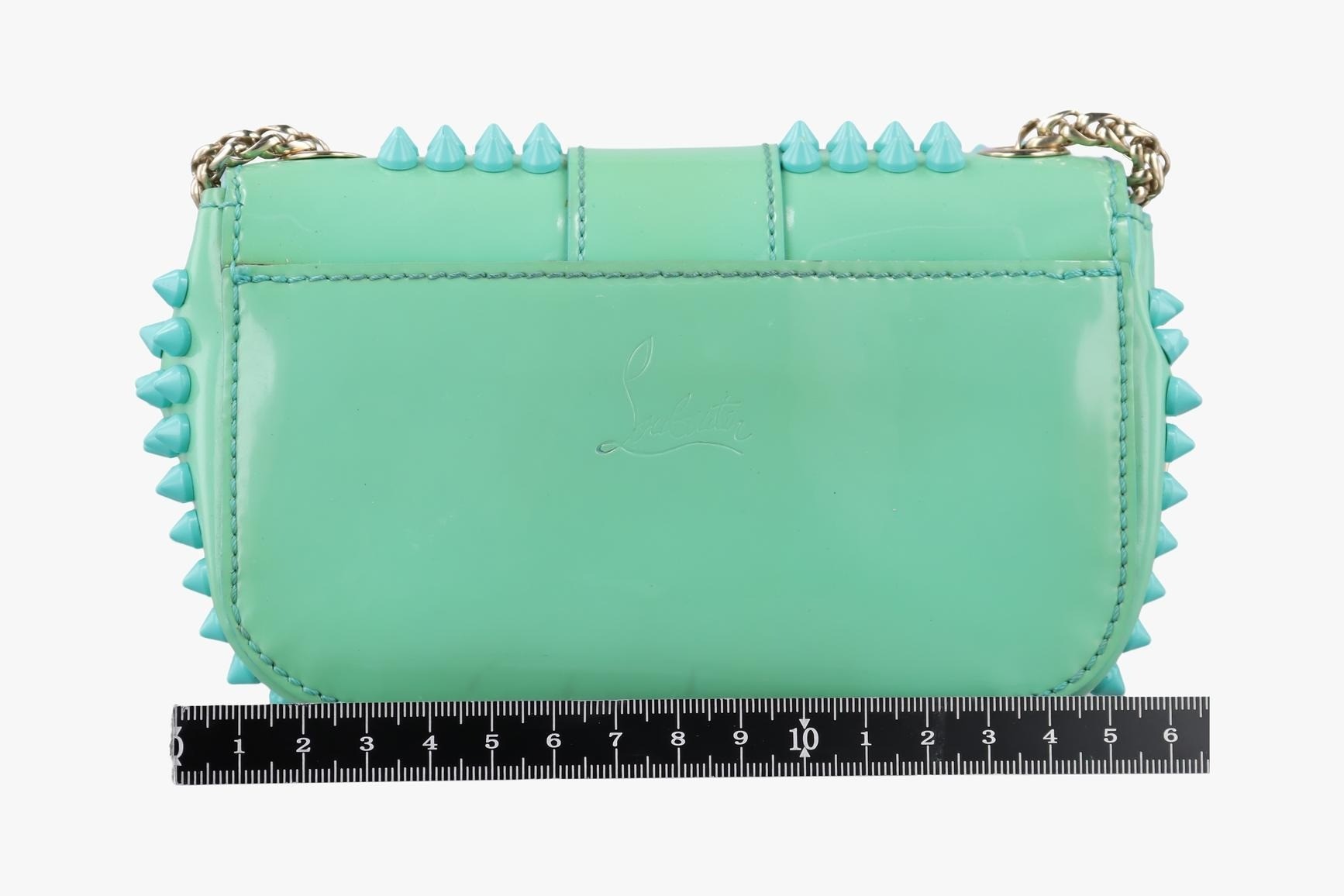 Sweet Charity Scarab Spike Patent Green — view 2