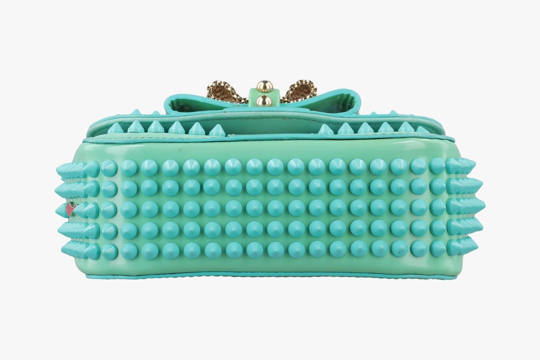 Sweet Charity Scarab Spike Patent Green — view 3