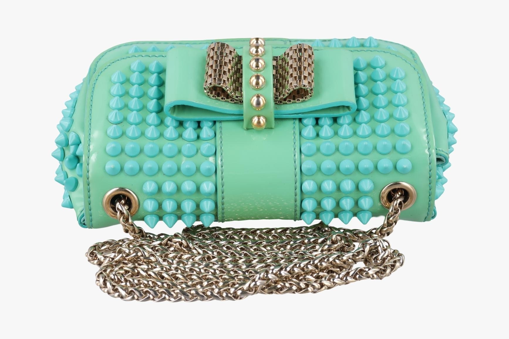 Sweet Charity Scarab Spike Patent Green — view 5