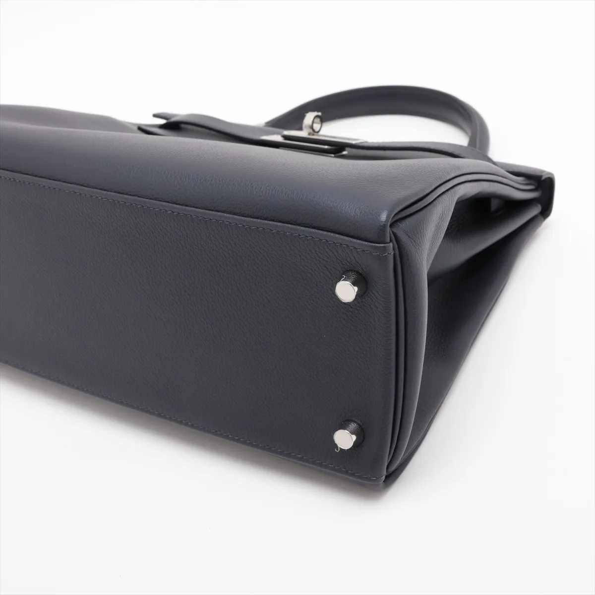 [Individually packaged] Hermes Kelly 28 Retourne Verso Evercolor Blue Indigo x Navy Silver Hardware K: 2025 — view 3