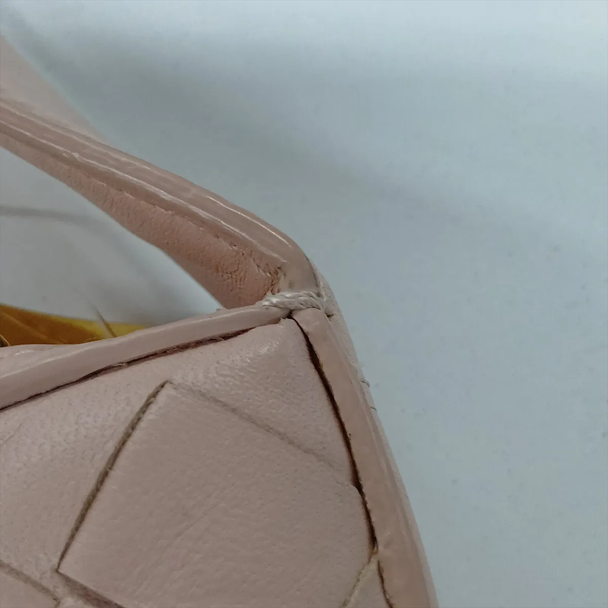 Intrecciato Leather Shoulder Bag, Pink — view 14
