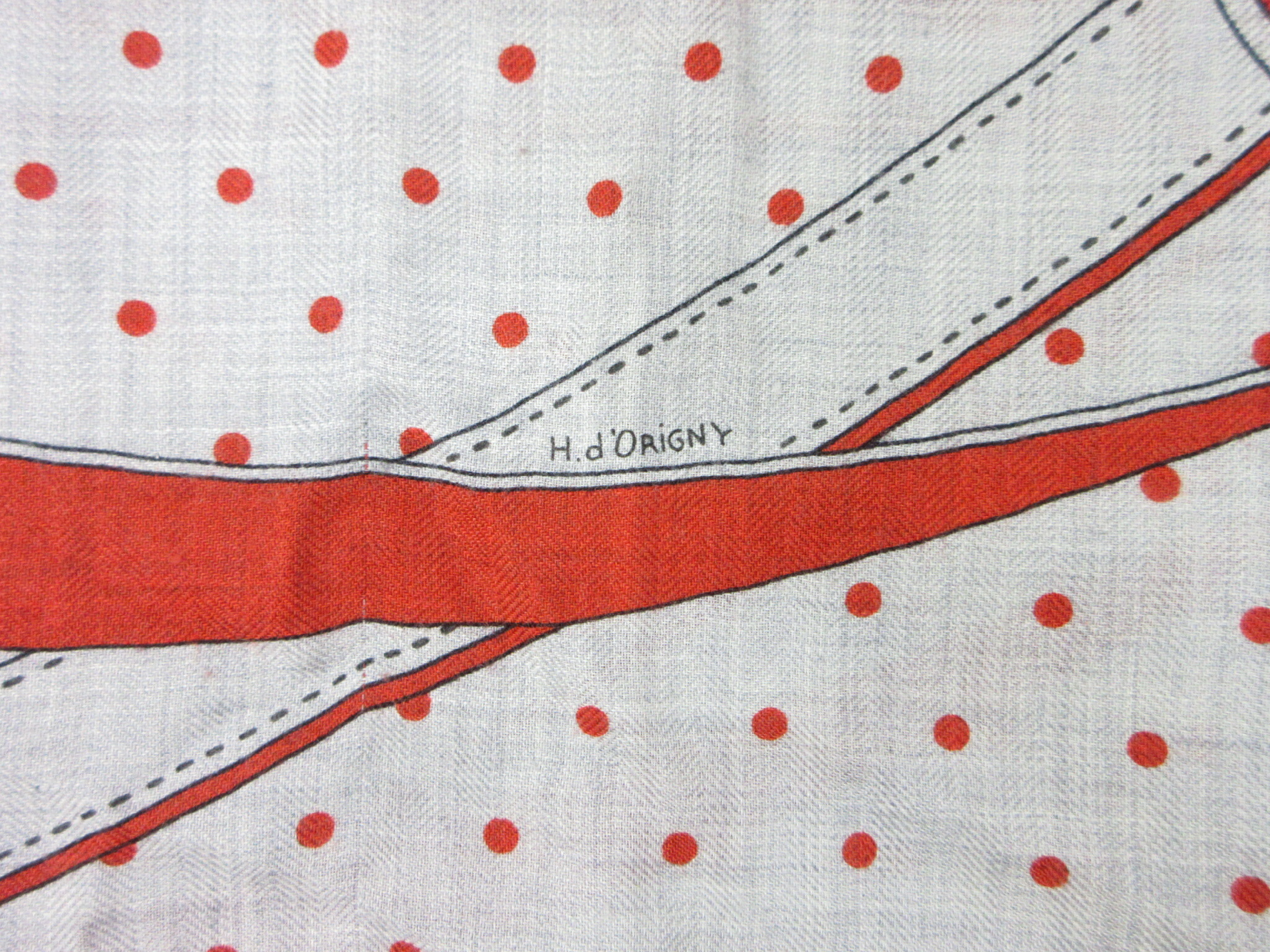 scarf, Carre 140, Carre Geant, "Morning Walk," bandana, 70% cashmere / 30% silk, other accessories. — view 12