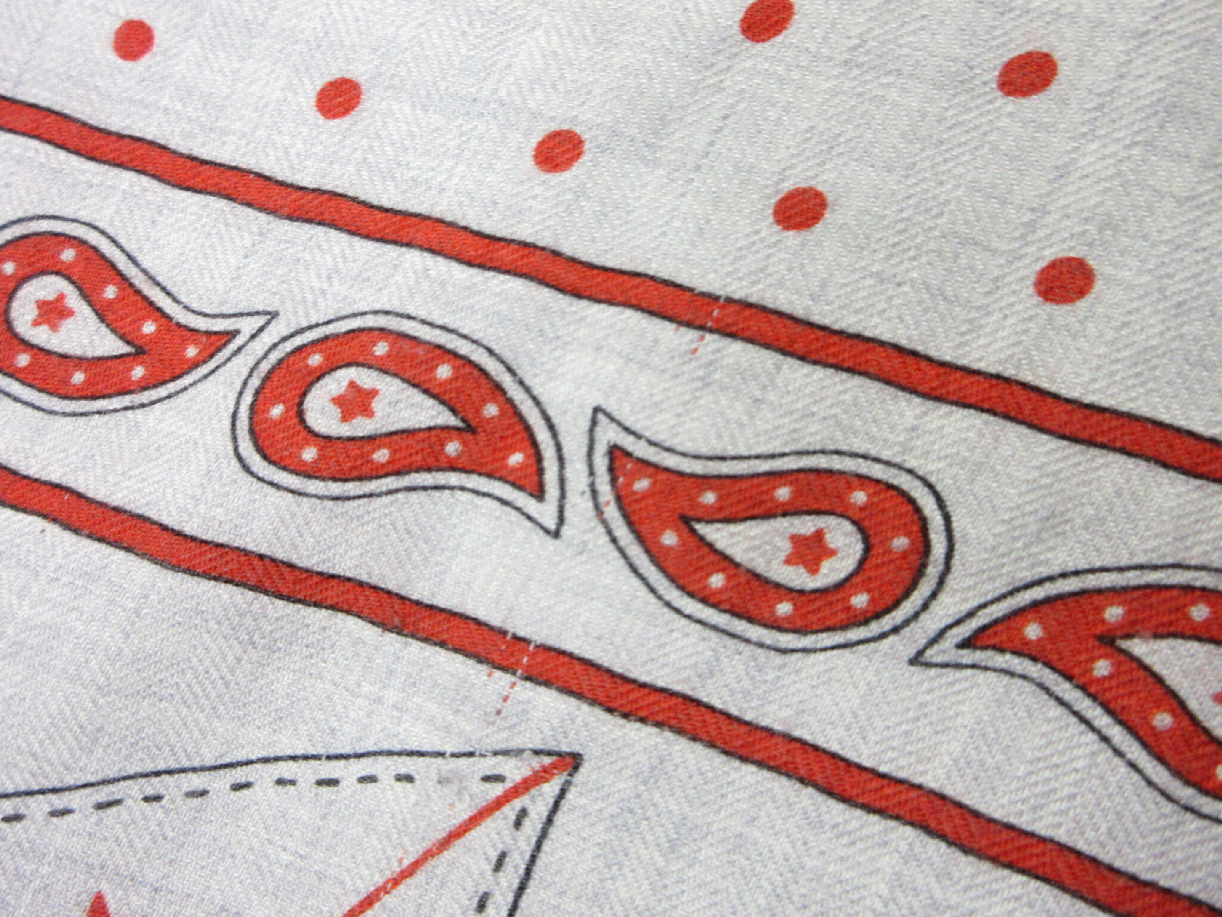 scarf, Carre 140, Carre Geant, "Morning Walk," bandana, 70% cashmere / 30% silk, other accessories. — view 9