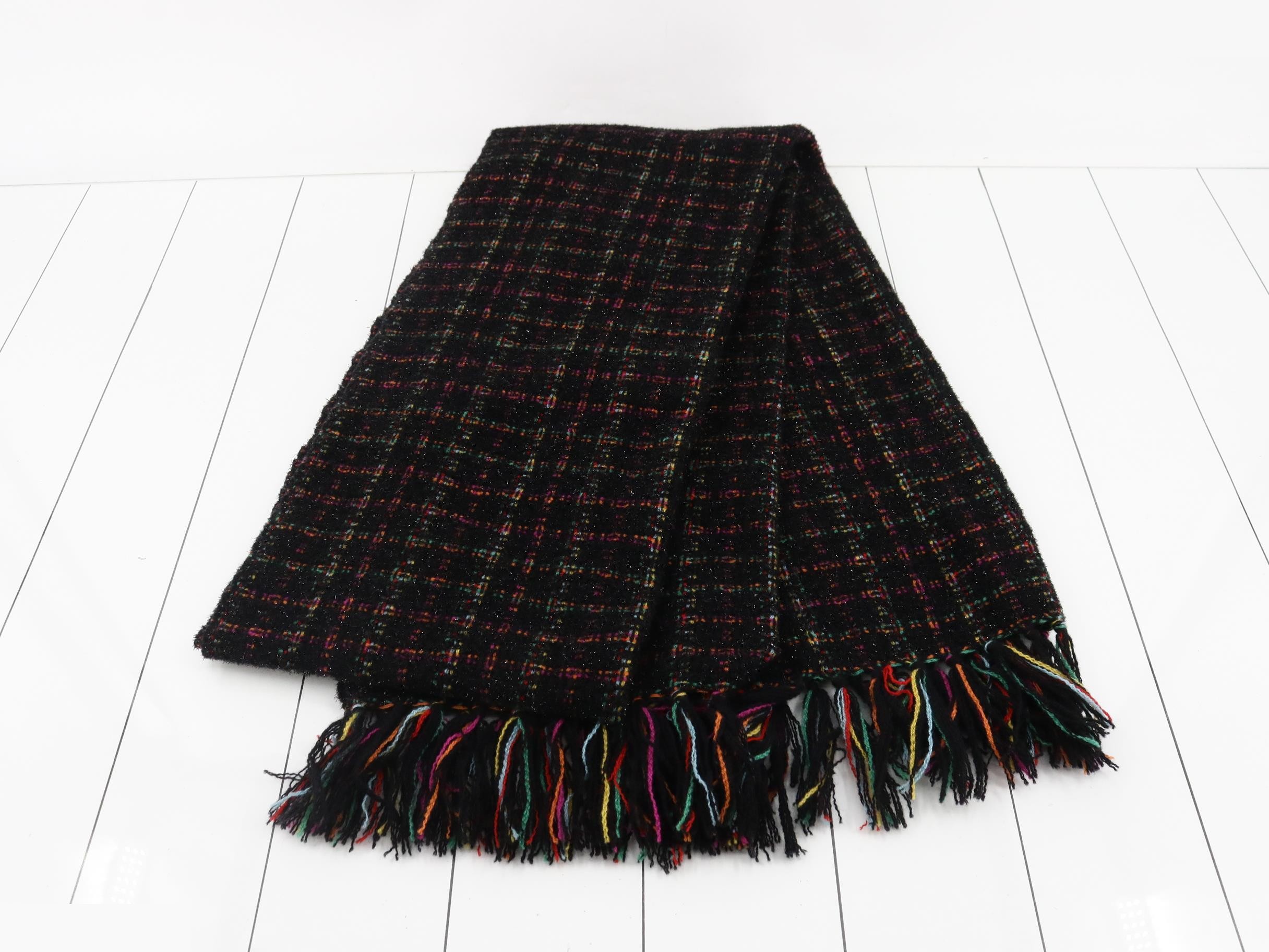 multicolor wool scarf — view 3