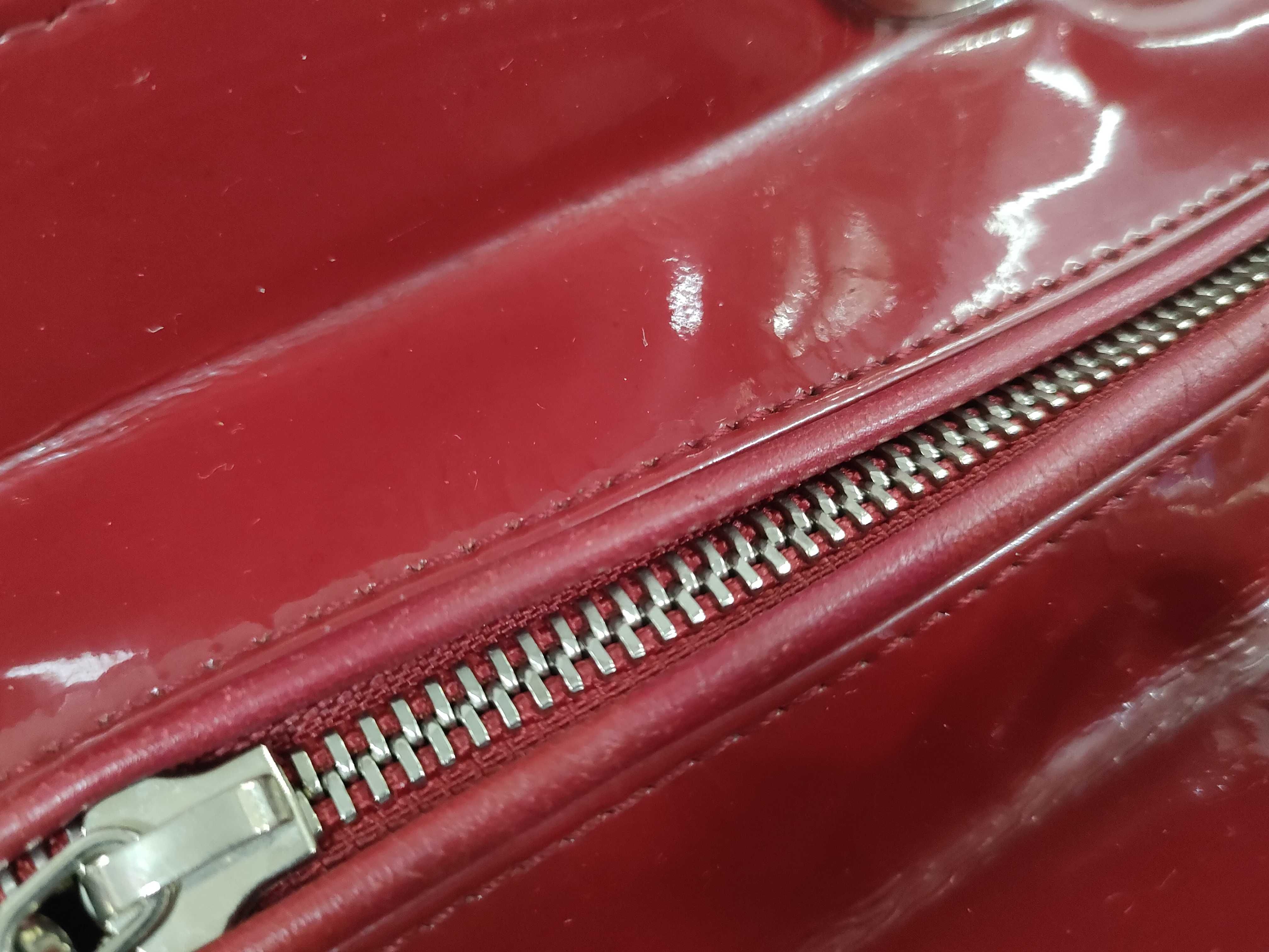 Lady Dior Lady Handbag Patent Leather Red Handbag — view 8