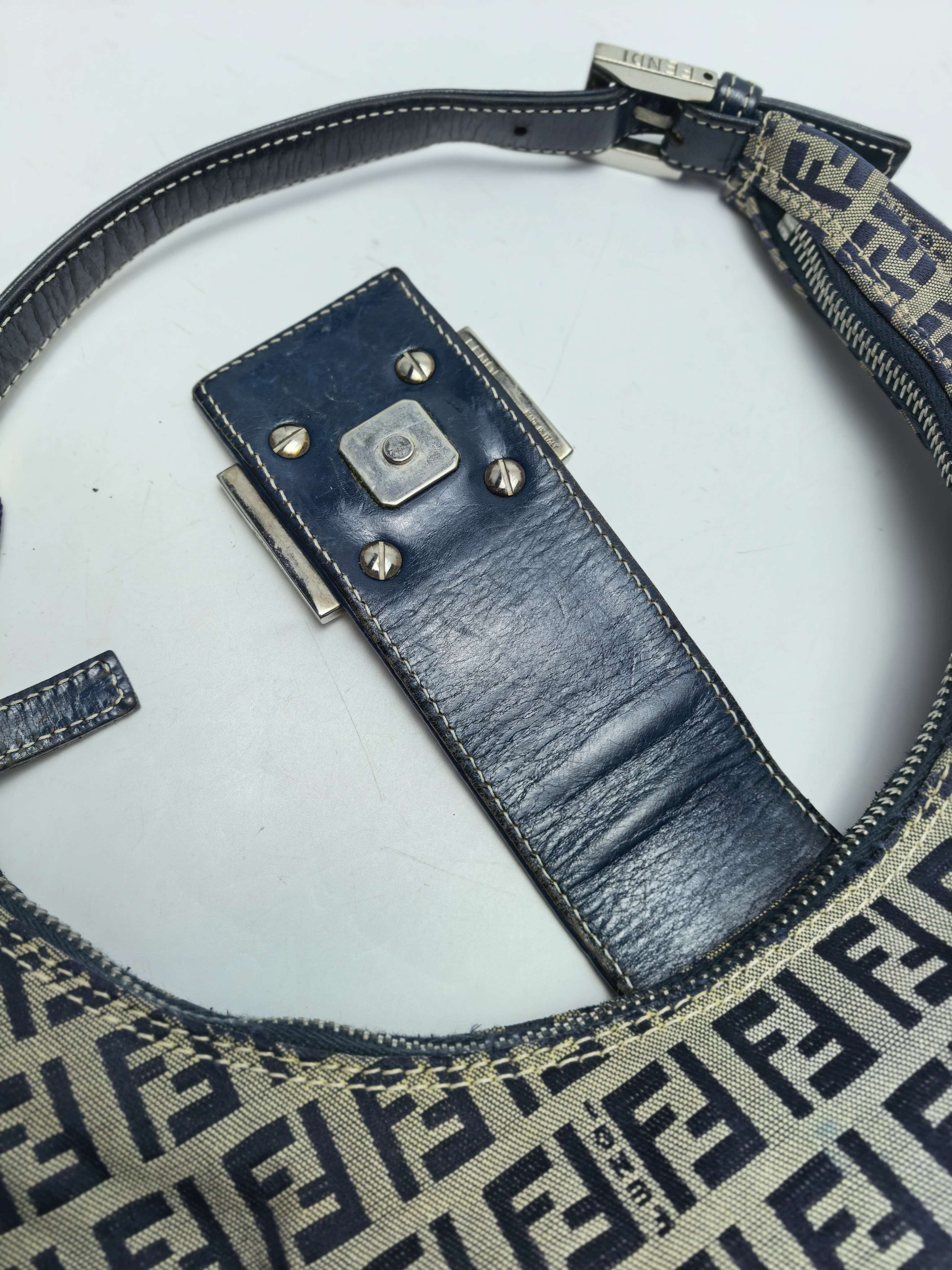 【*Shipped from: China*】FENDI Moon Hobo Canvas Handbag — view 7