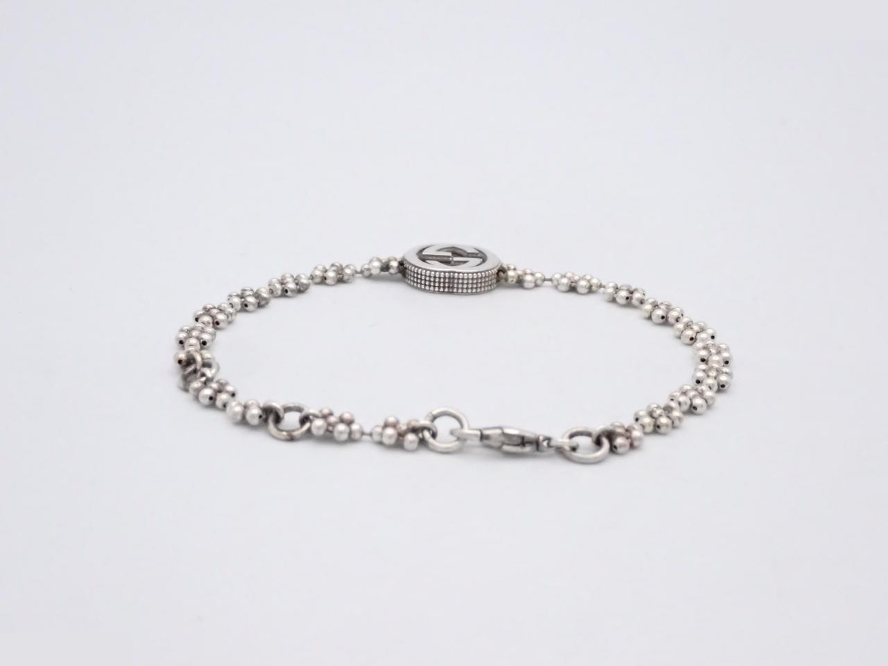 Interlocking Bracelet, Flower Design, 925 Sterling Silver / 6.6g — view 2