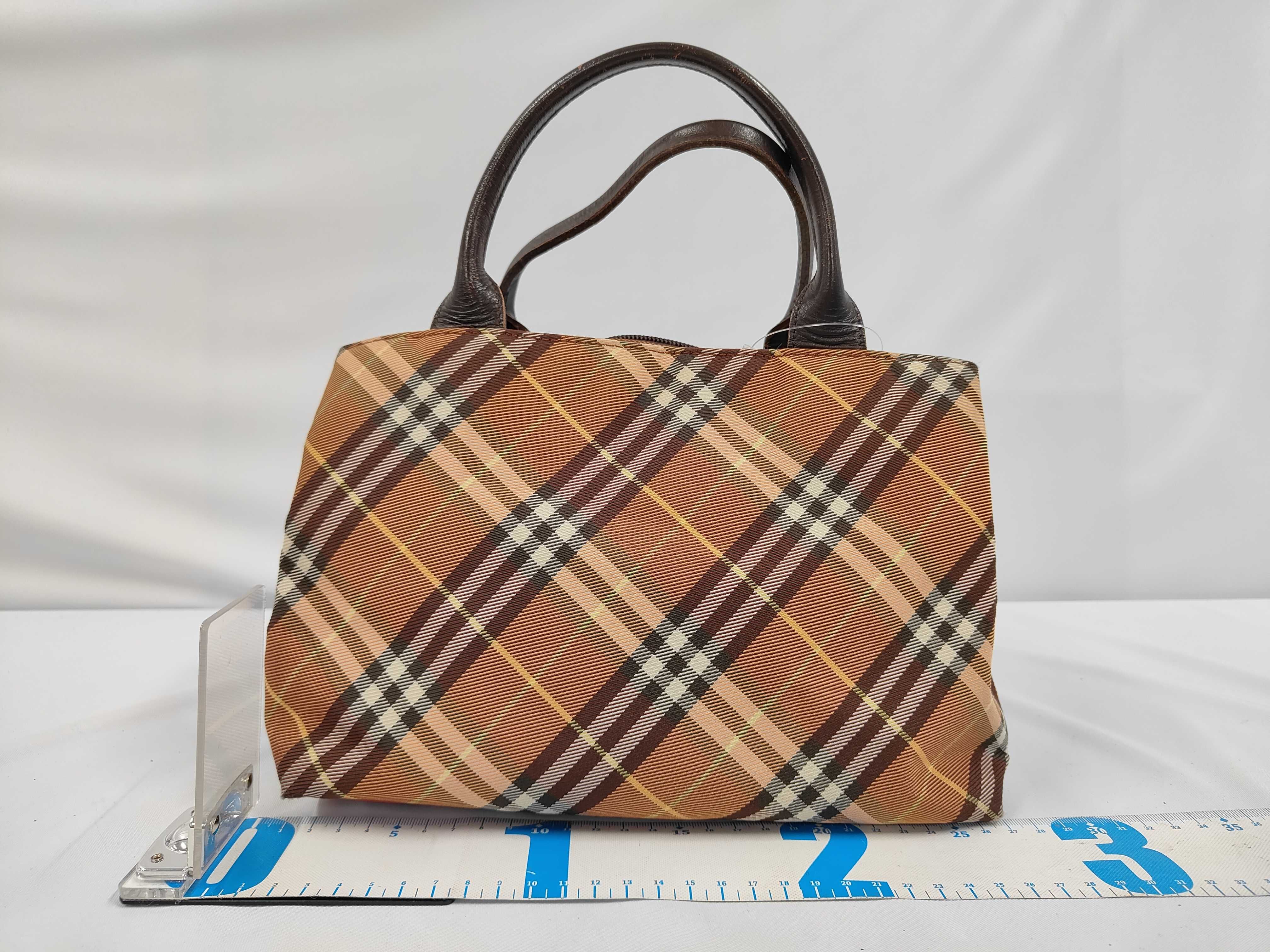 Blue Label Check Pattern Handbag — view 2