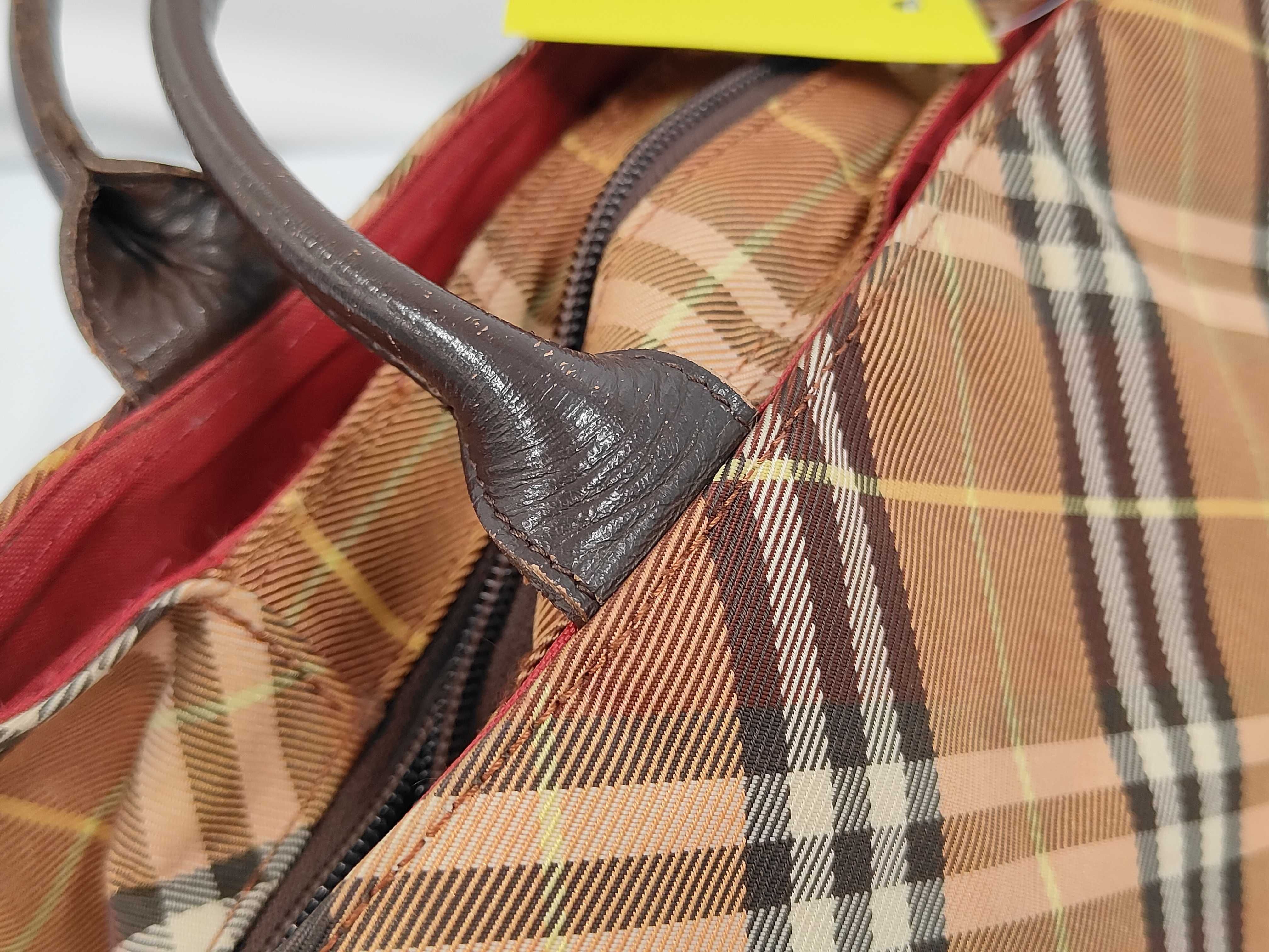 Blue Label Check Pattern Handbag — view 7