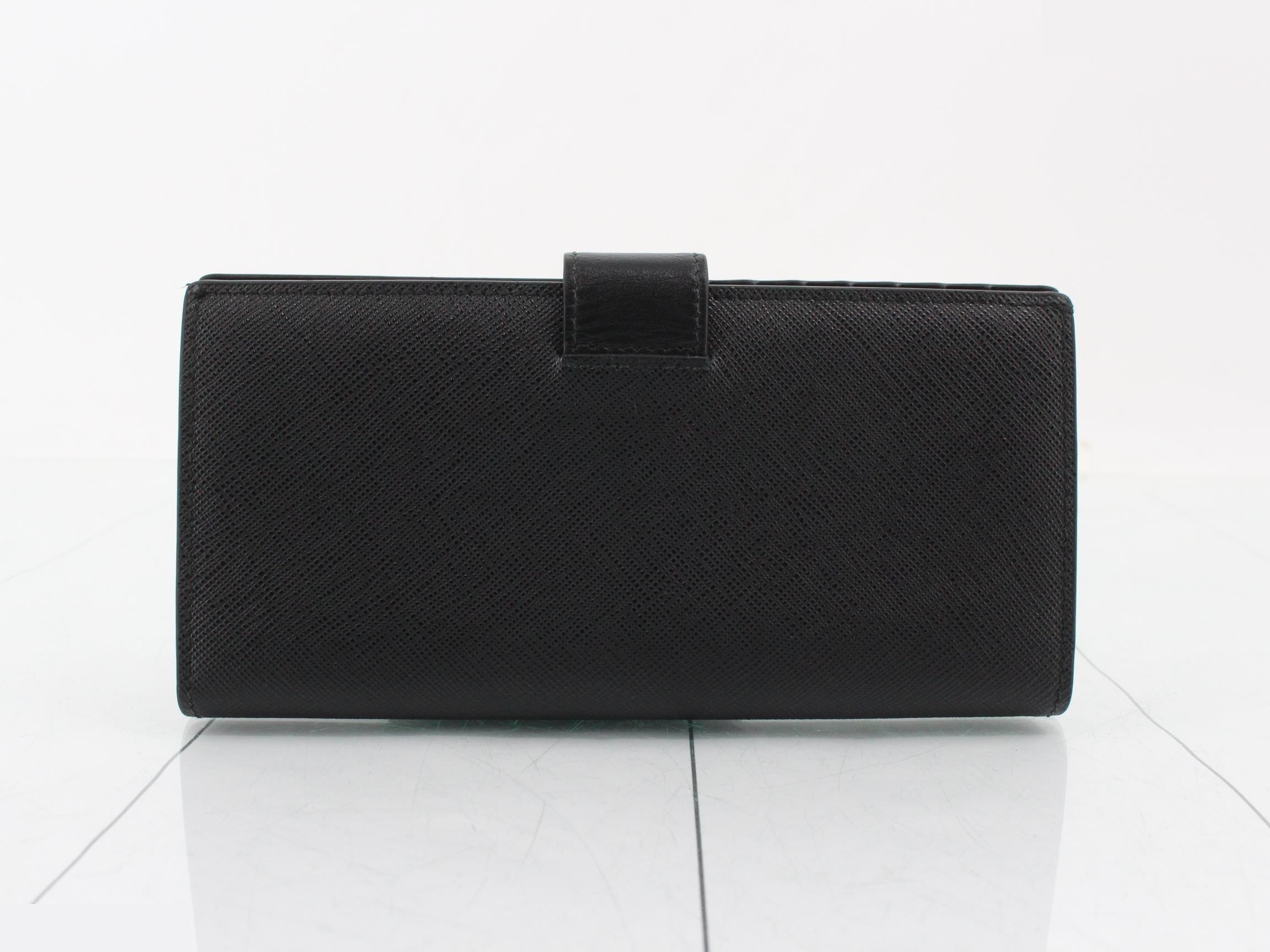 Saffiano long wallet — view 2