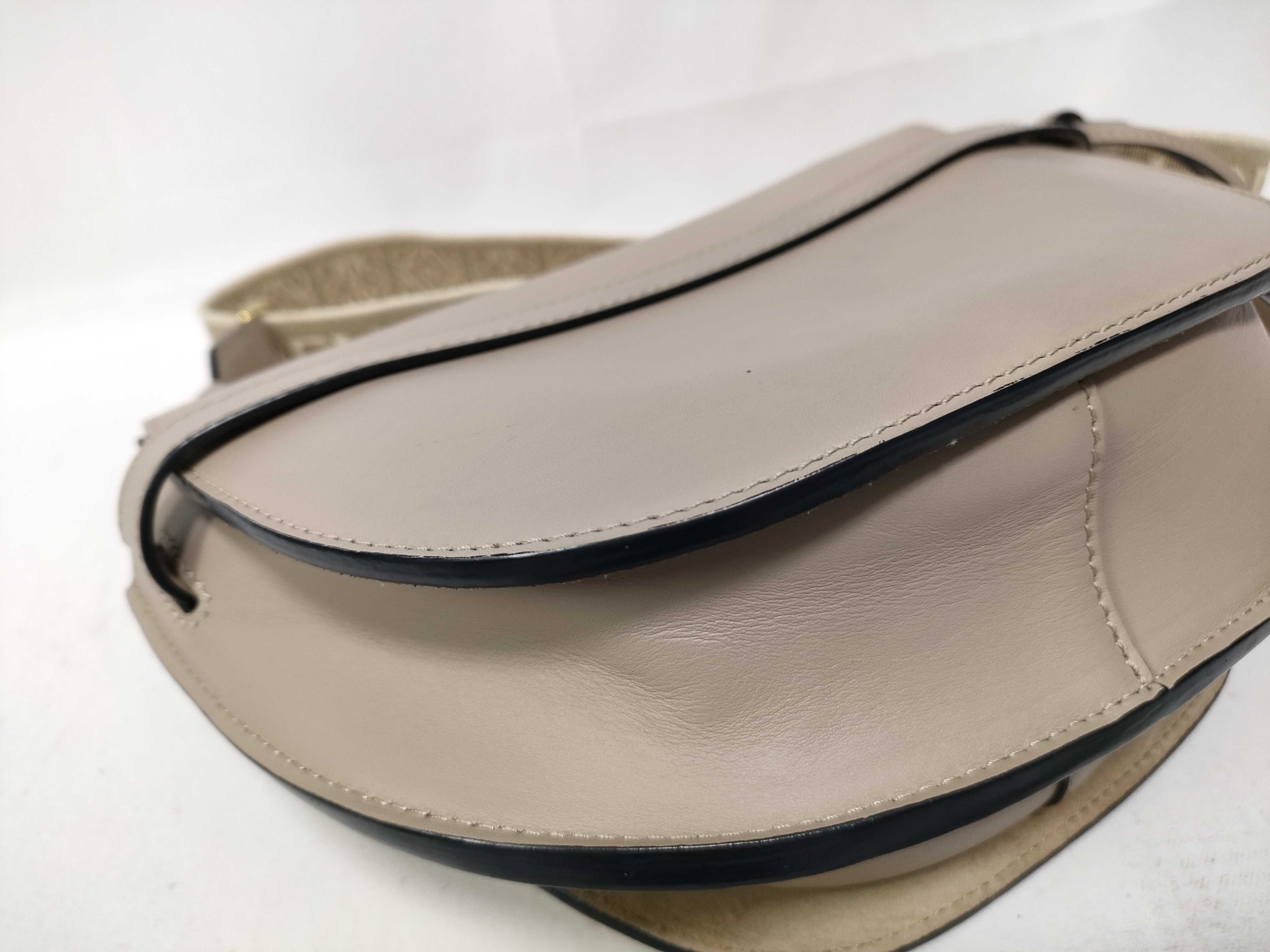 Gate Bag Small Leather Shoulder Bag Beige Shoulder Bag — view 5