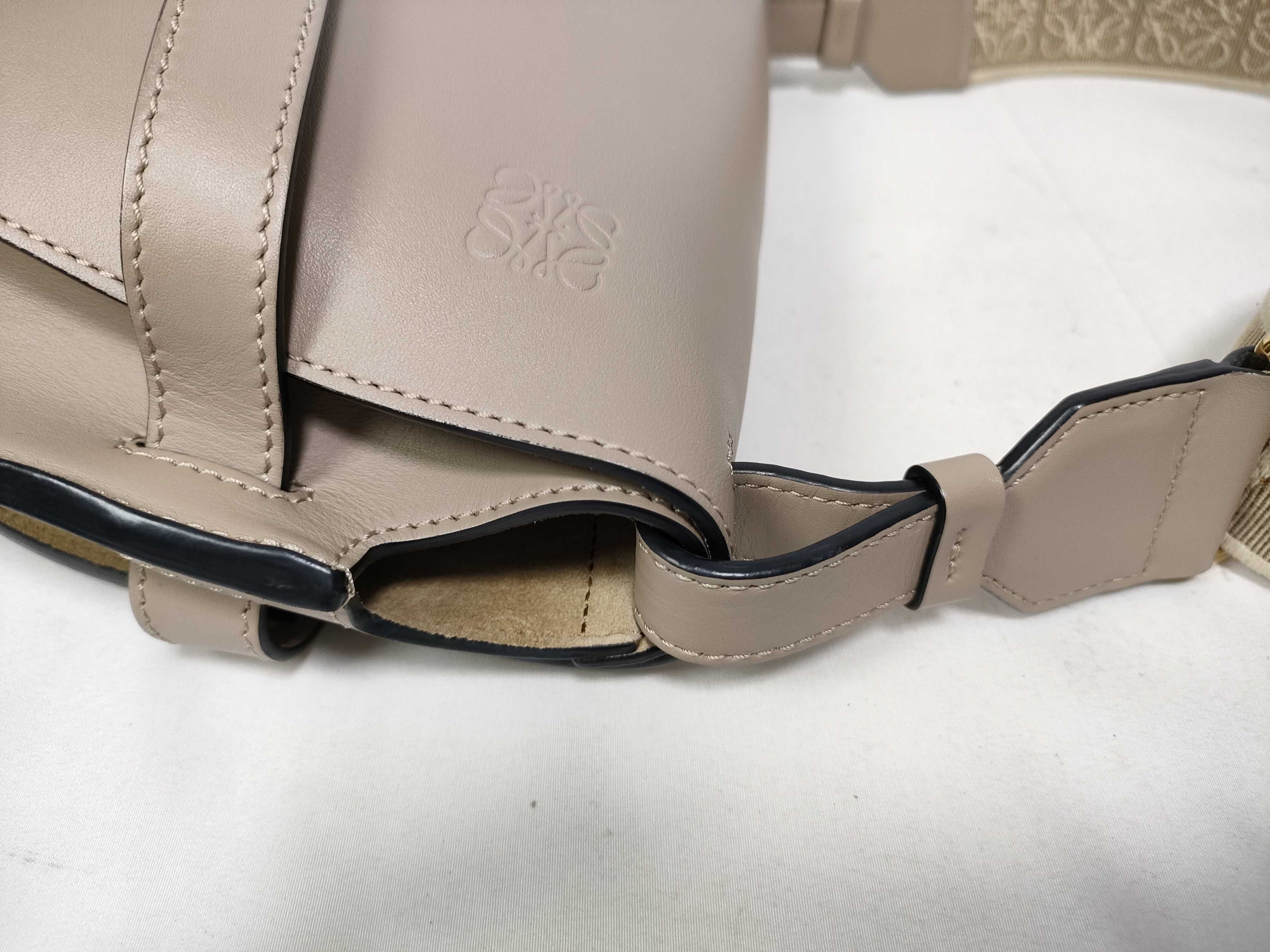 Gate Bag Small Leather Shoulder Bag Beige Shoulder Bag — view 7