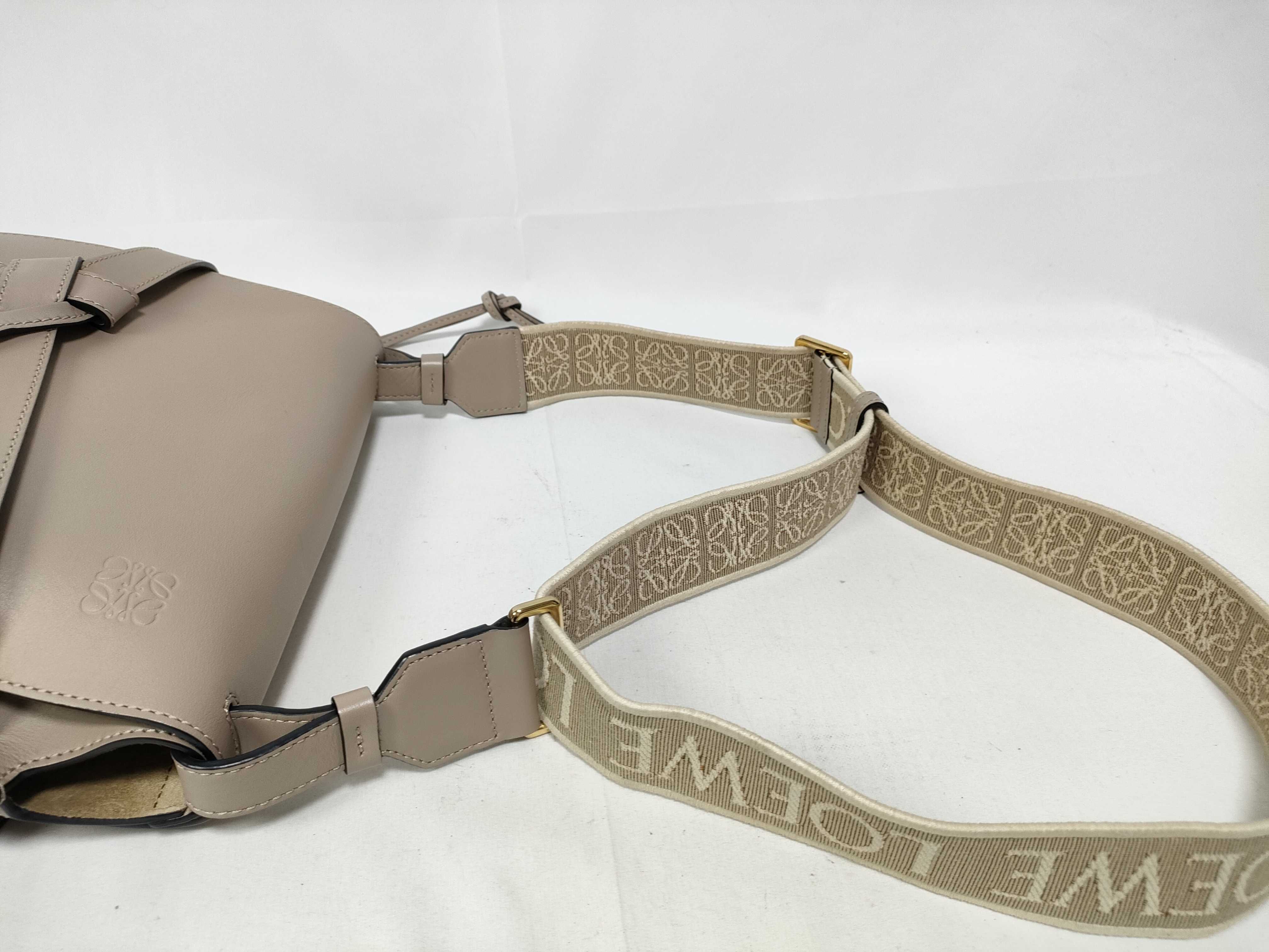 Gate Bag Small Leather Shoulder Bag Beige Shoulder Bag — view 10