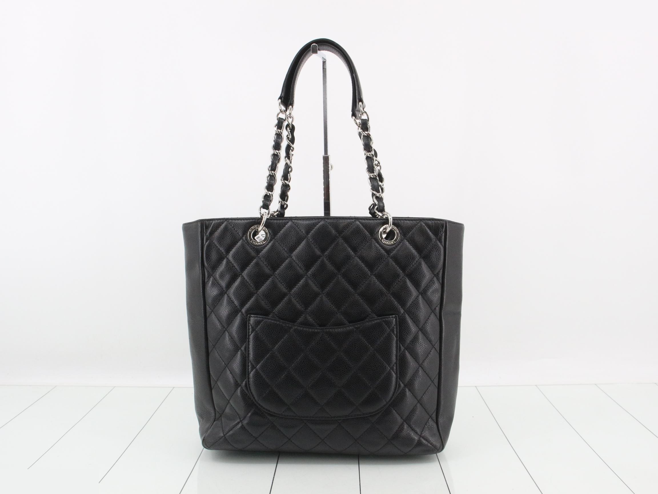 GST Caviar Skin Deca Coco Black Tote Bag, Item No. 18 — view 2
