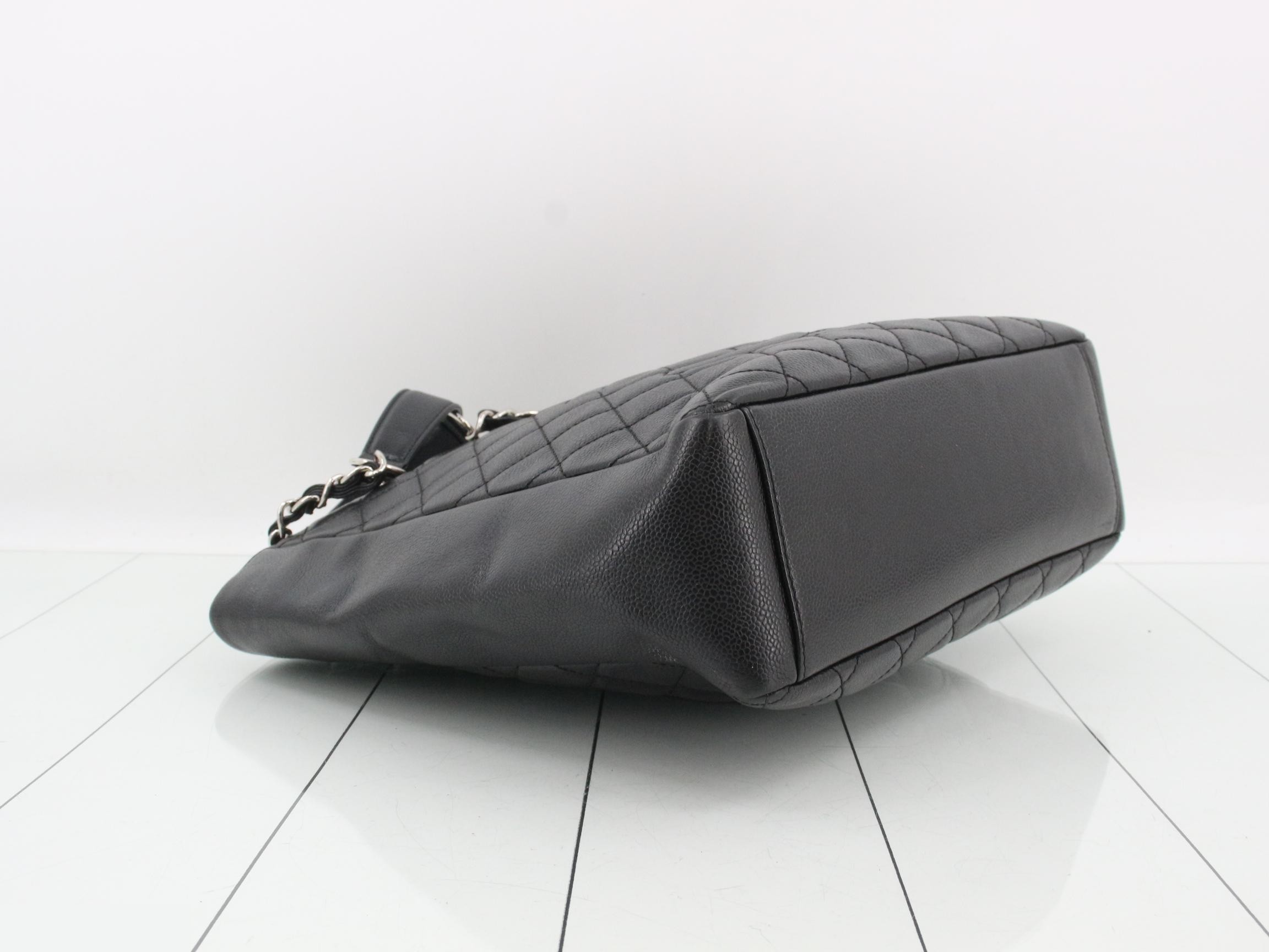 GST Caviar Skin Deca Coco Black Tote Bag, Item No. 18 — view 5