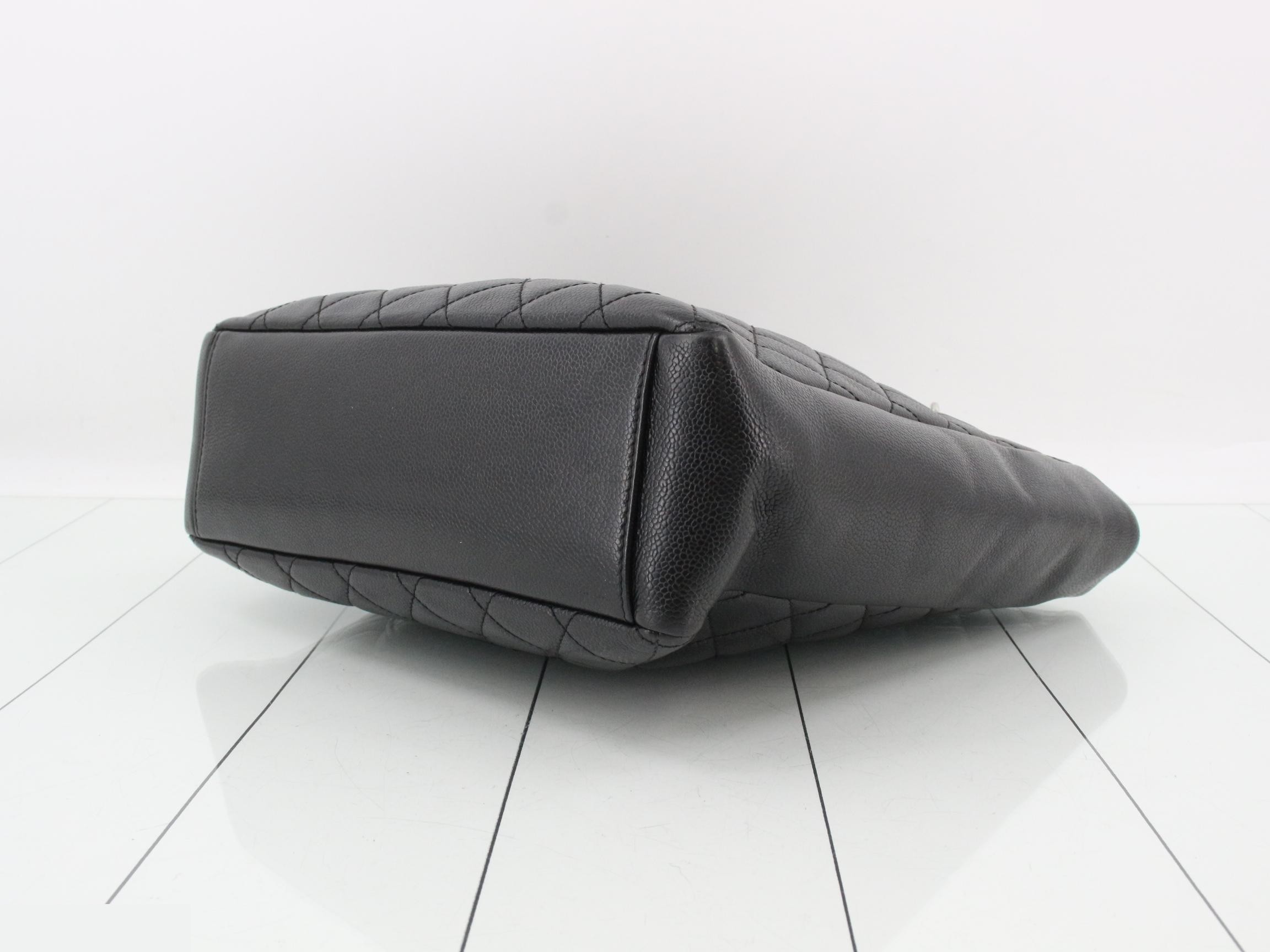 GST Caviar Skin Deca Coco Black Tote Bag, Item No. 18 — view 6