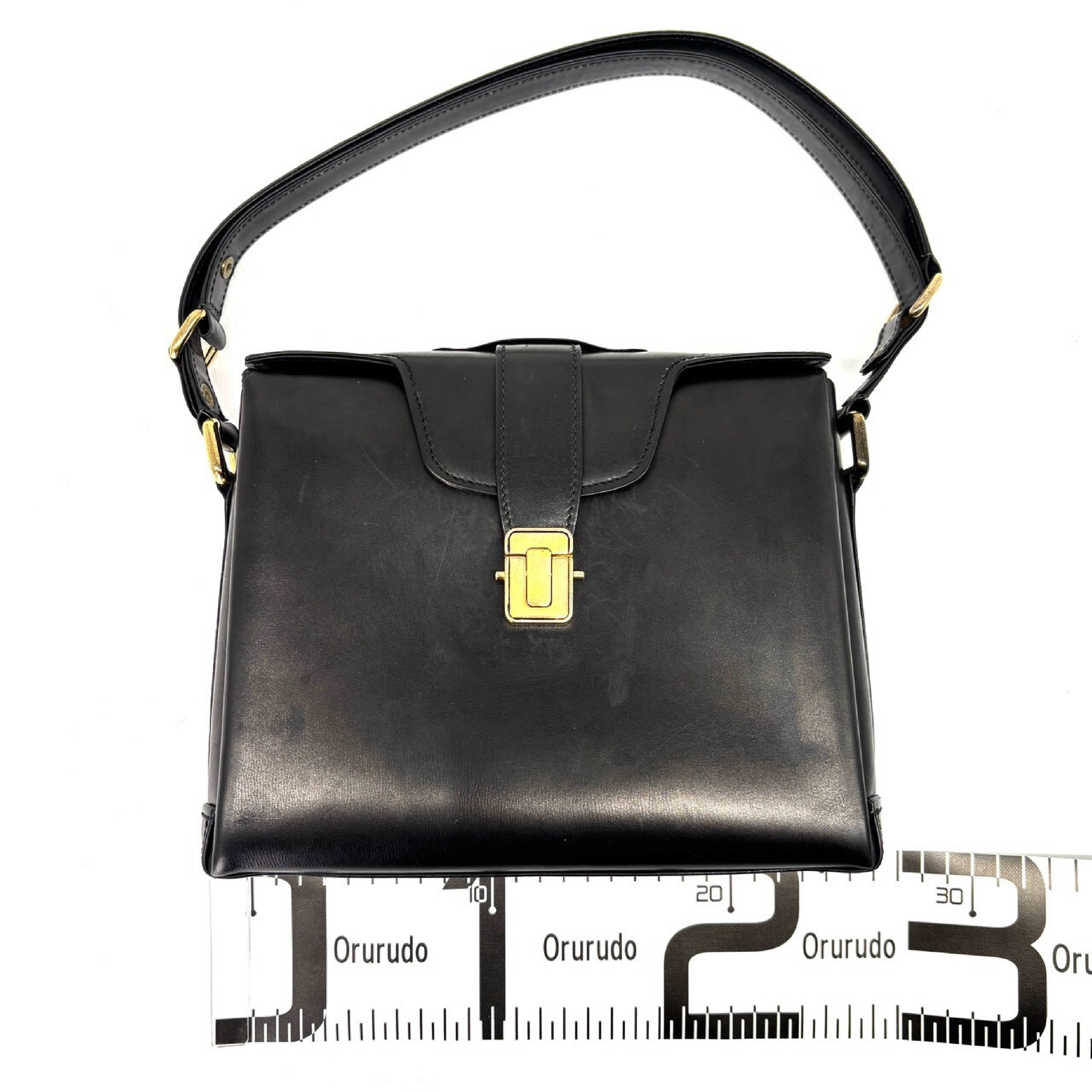 One-Shoulder Square Leather Crest Old Gucci Women's Shoulder Bag — view 2