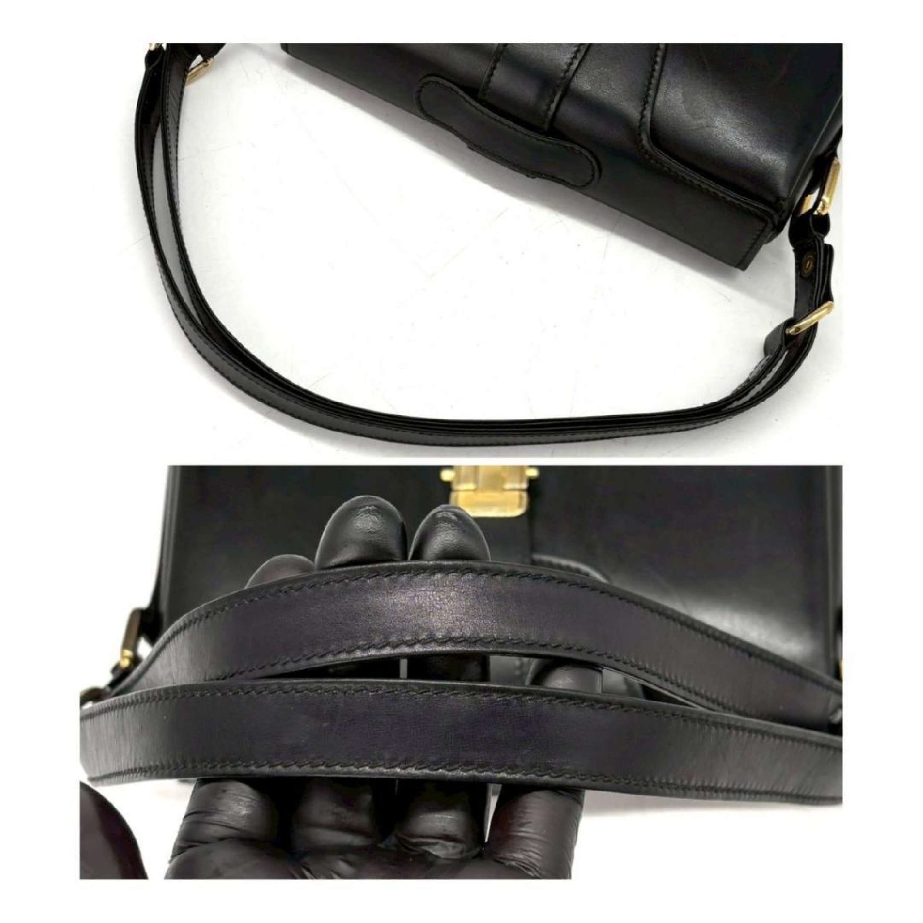 One-Shoulder Square Leather Crest Old Gucci Women's Shoulder Bag — view 13