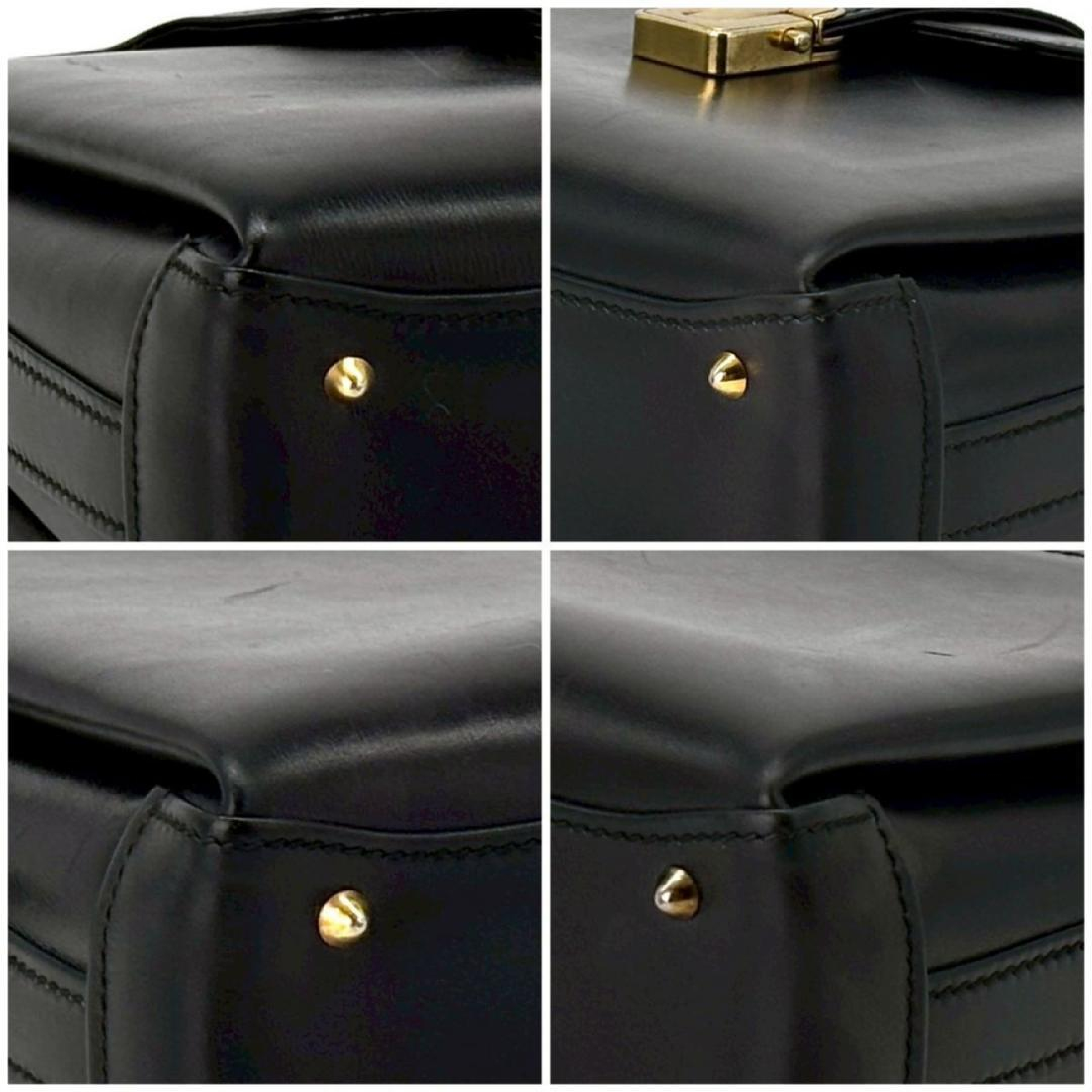 One-Shoulder Square Leather Crest Old Gucci Women's Shoulder Bag — view 9