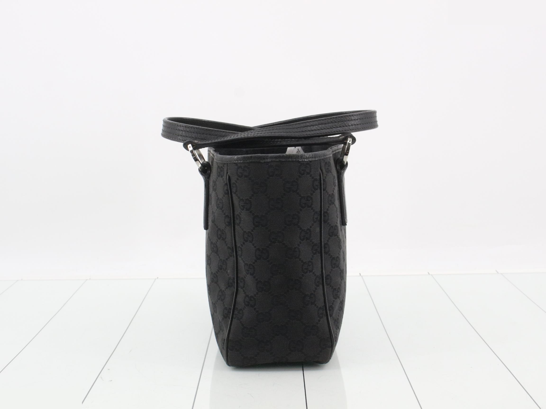 Canvas Tote Bag, Black, 113019, 3444 — view 3