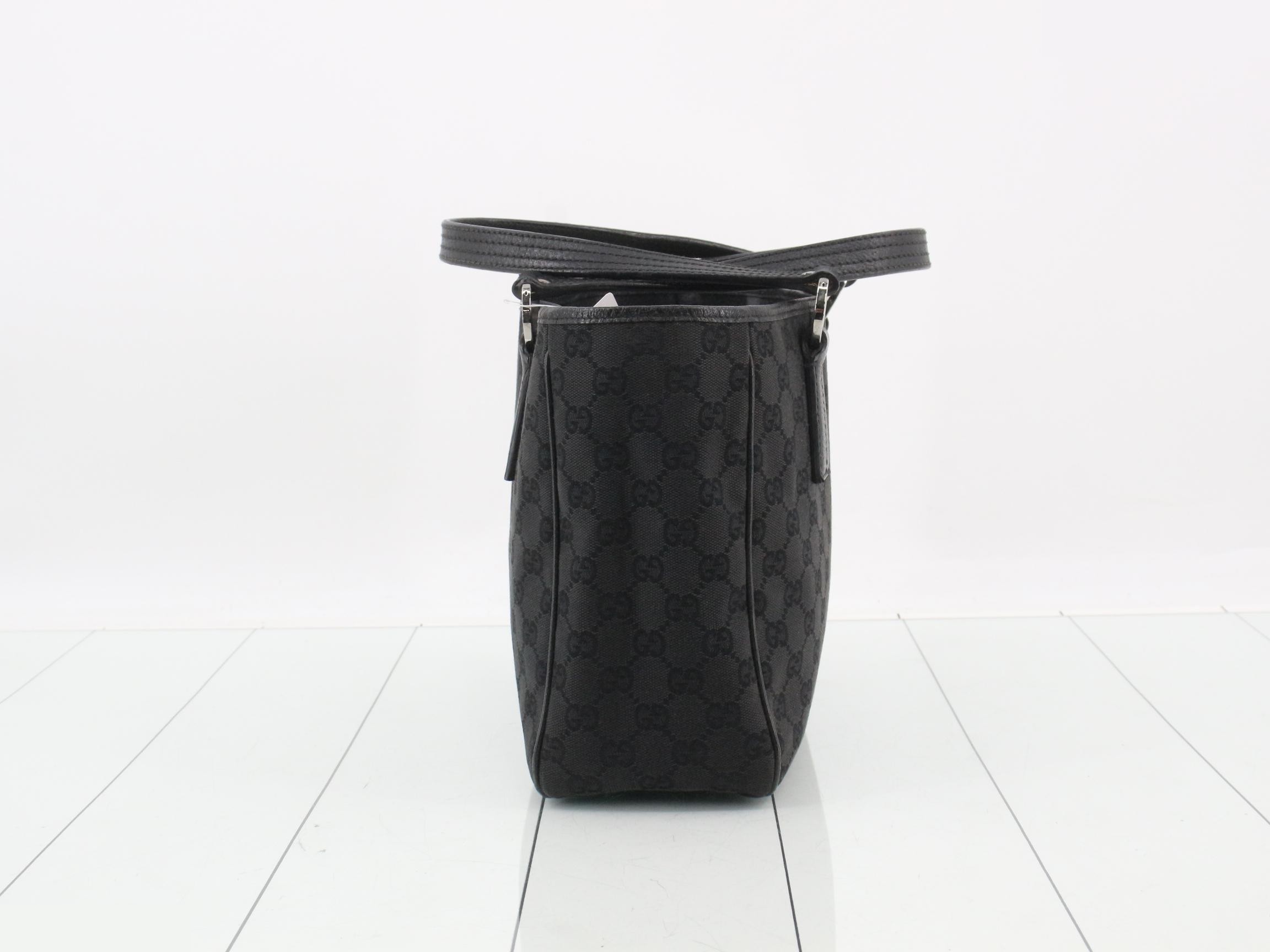 Canvas Tote Bag, Black, 113019, 3444 — view 4