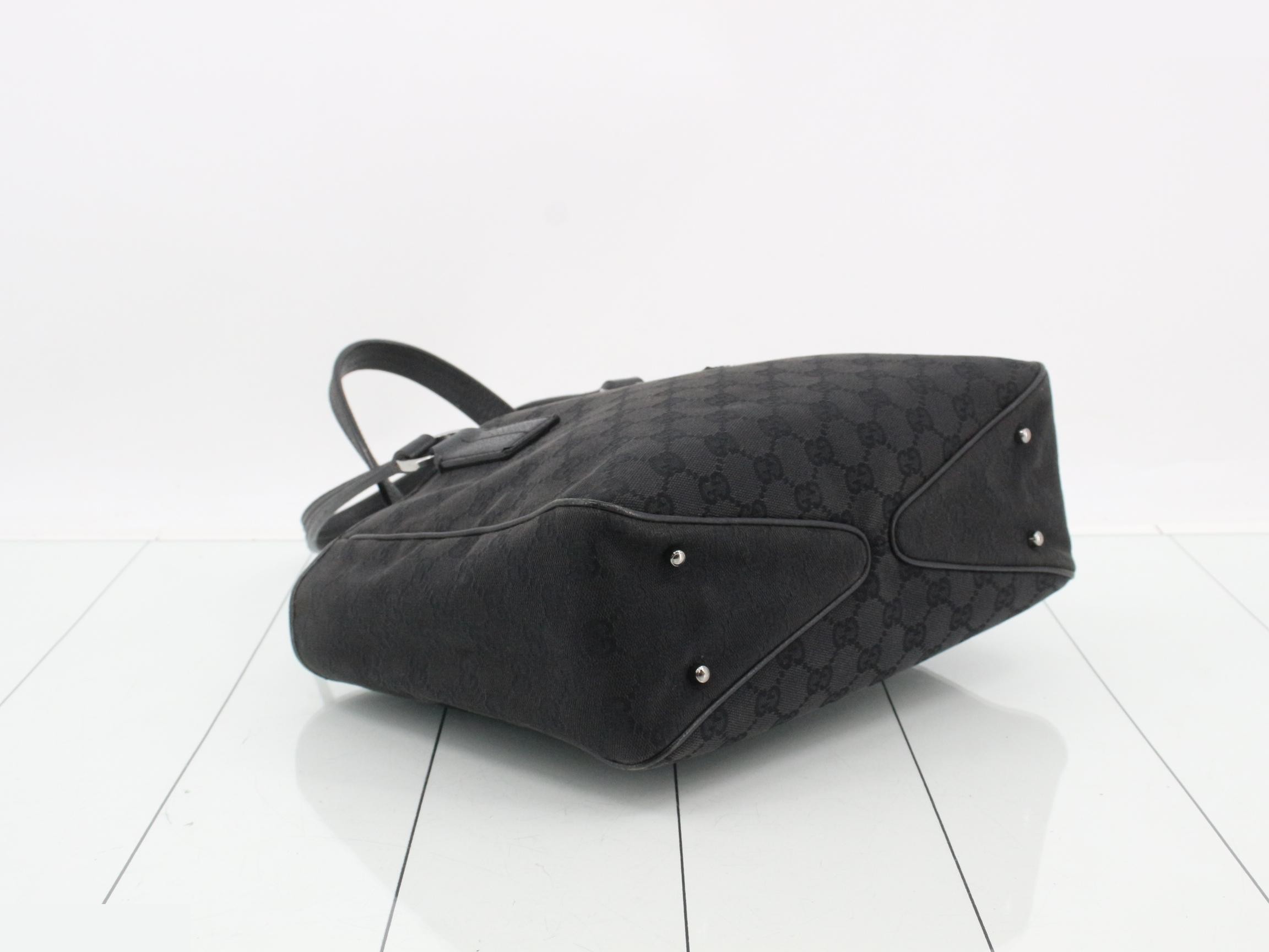 Canvas Tote Bag, Black, 113019, 3444 — view 5