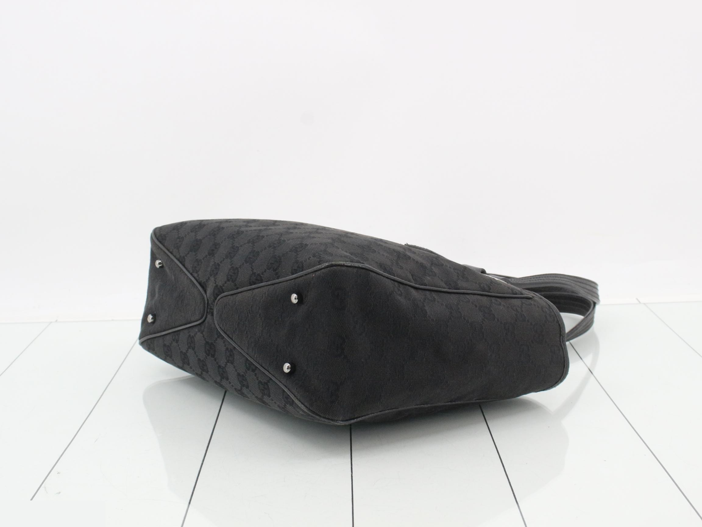 Canvas Tote Bag, Black, 113019, 3444 — view 6