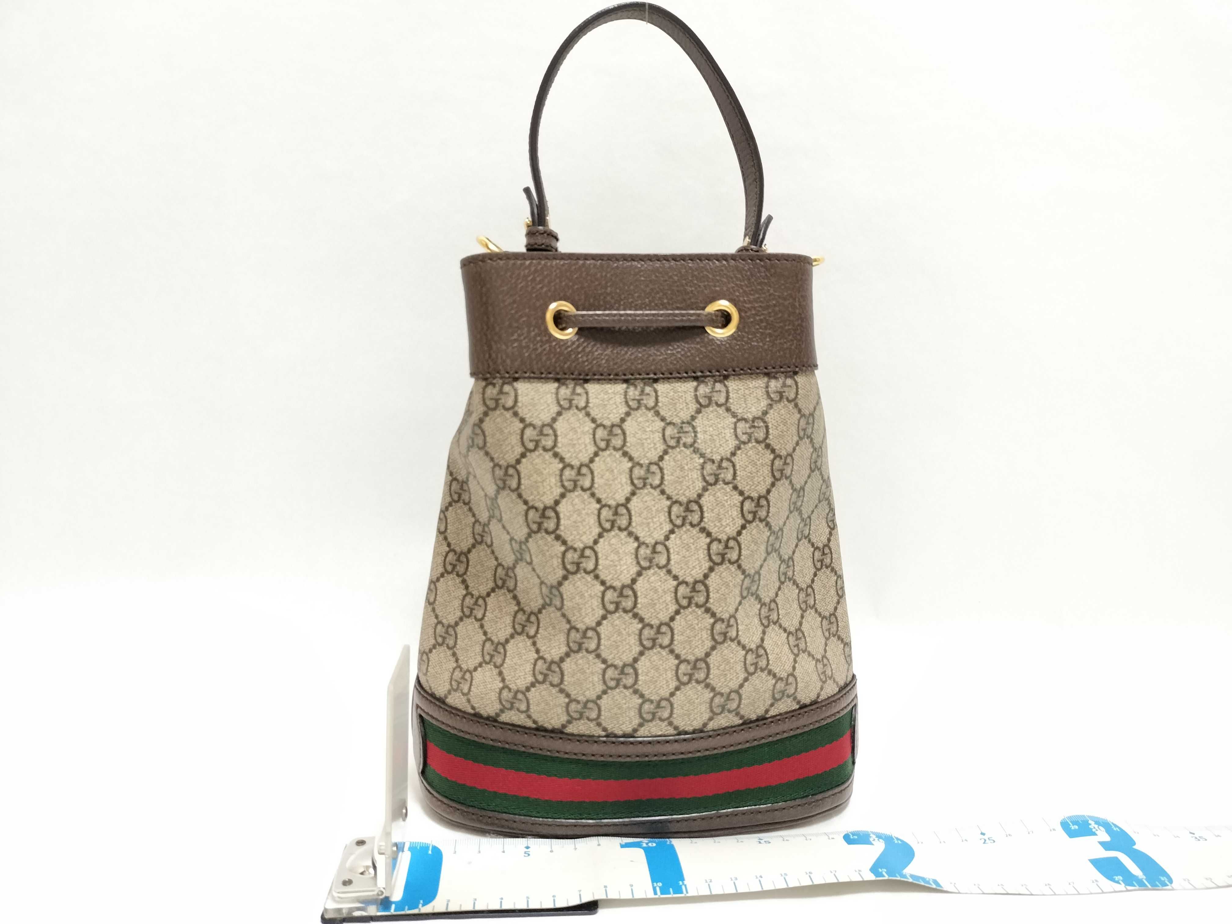 GG Supreme Bag OPHIDIA 550621 2-Way Small Drawsting Bucket Shoulder Bag — view 2