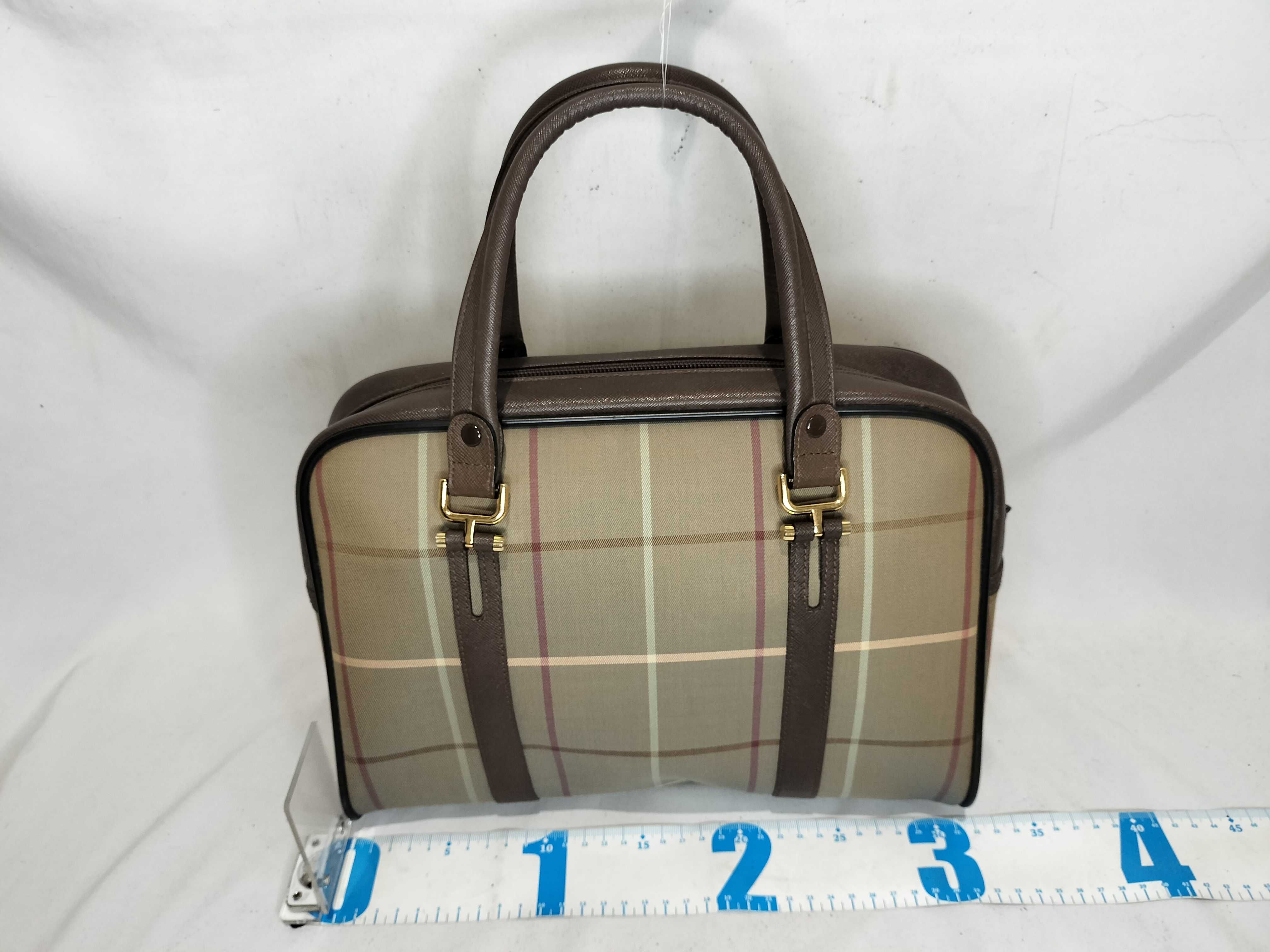 Burberrys Check Nylon Handbag — view 3