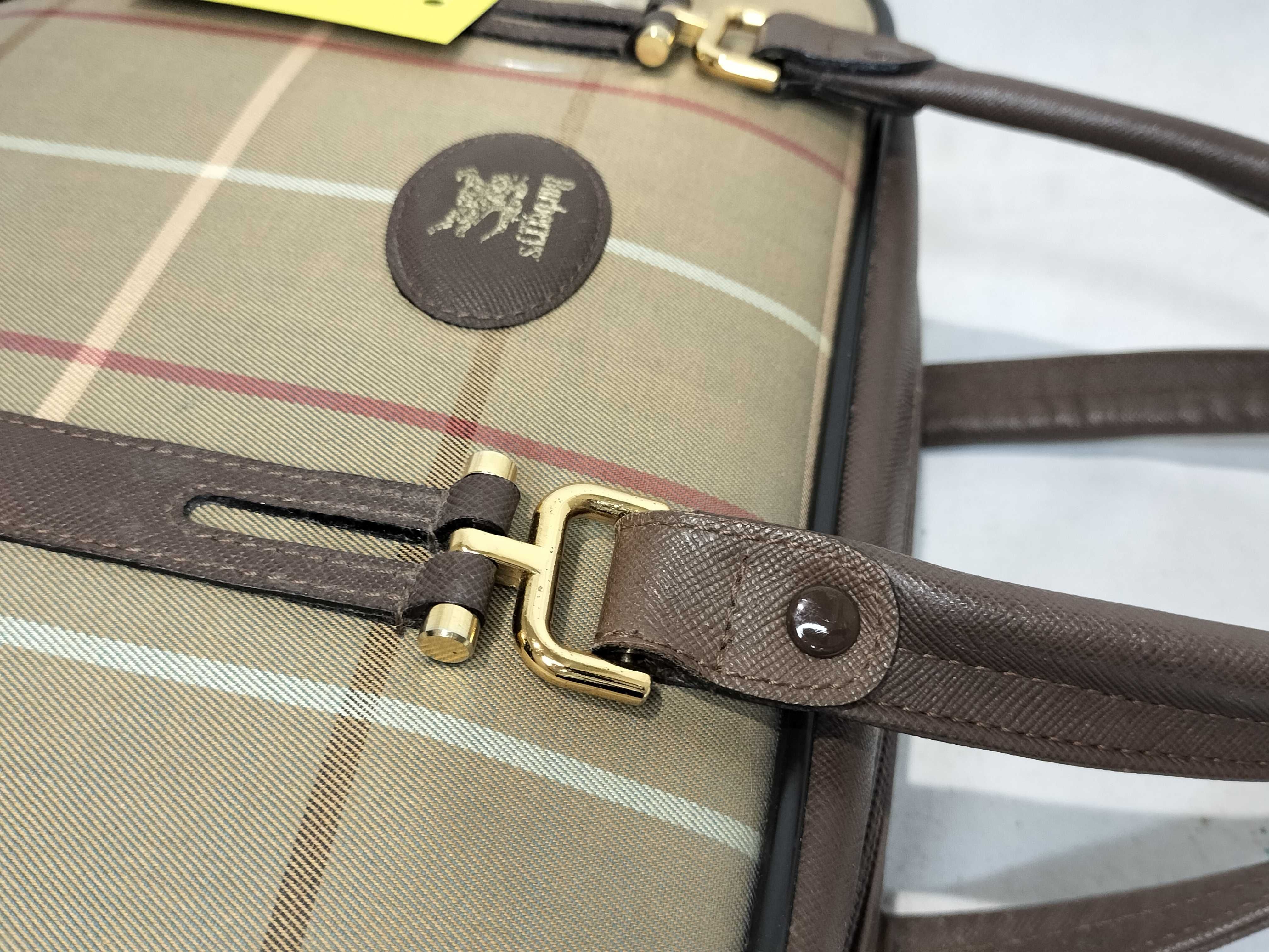 Burberrys Check Nylon Handbag — view 6