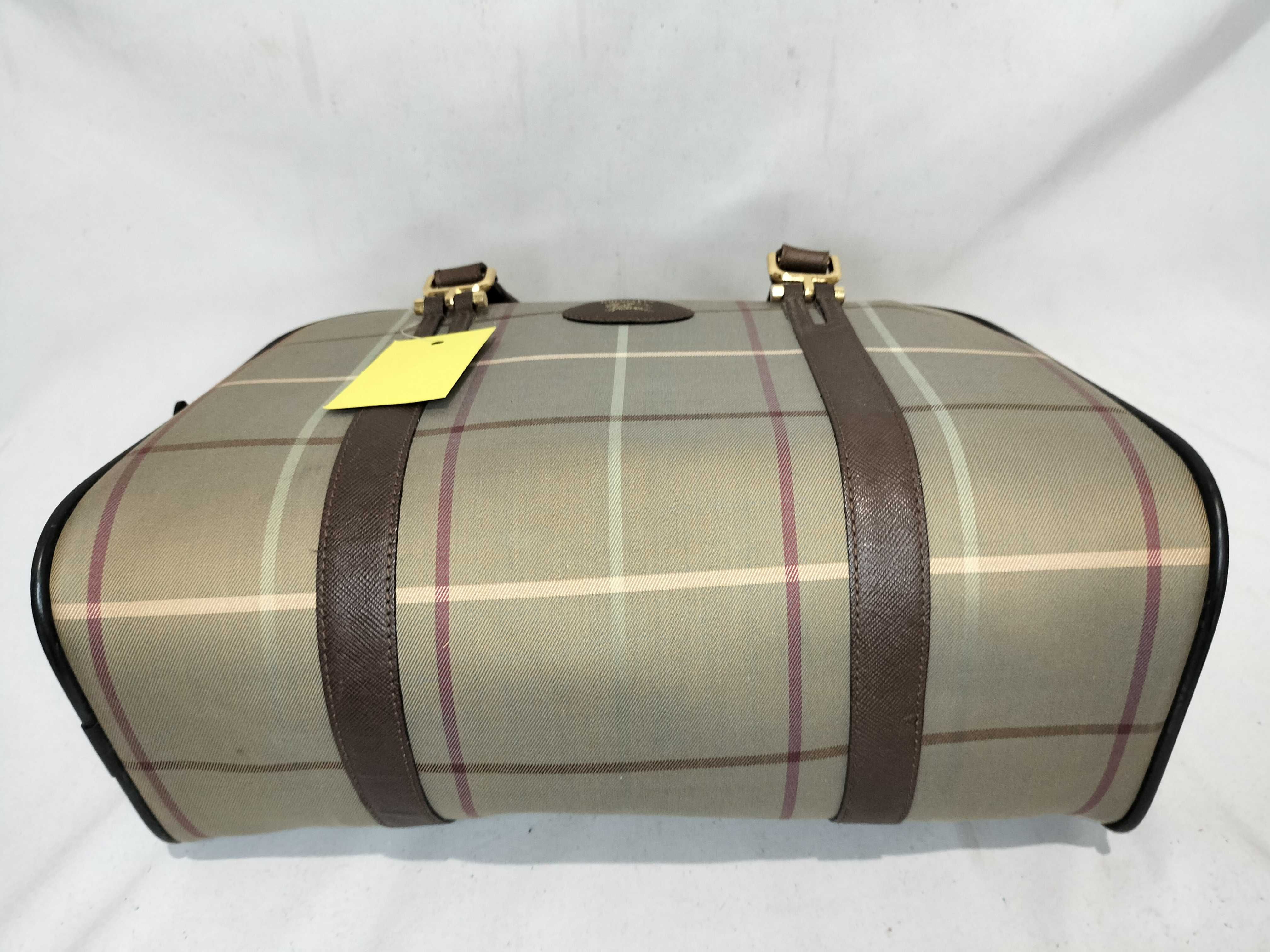 Burberrys Check Nylon Handbag — view 8