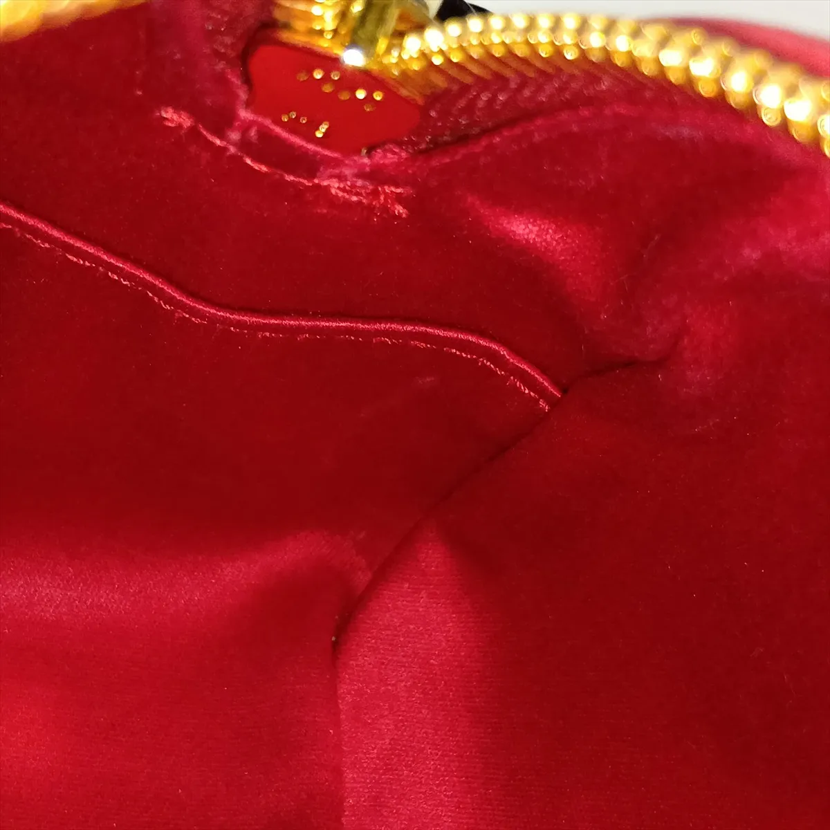 5BH142 Leather Chain Shoulder Bag, Red — view 14
