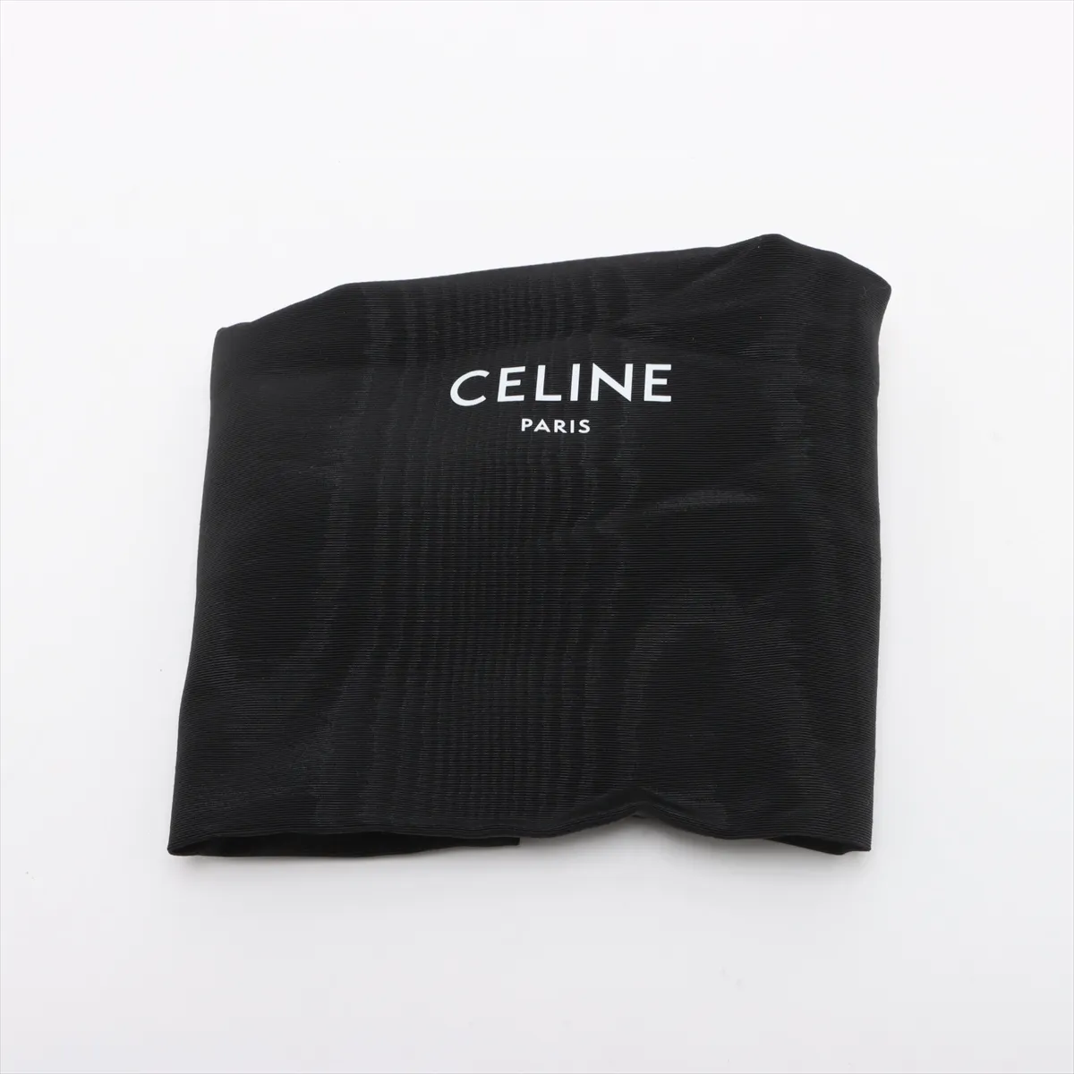 Triomphe PVC x Leather Chain Shoulder Bag Black — view 11
