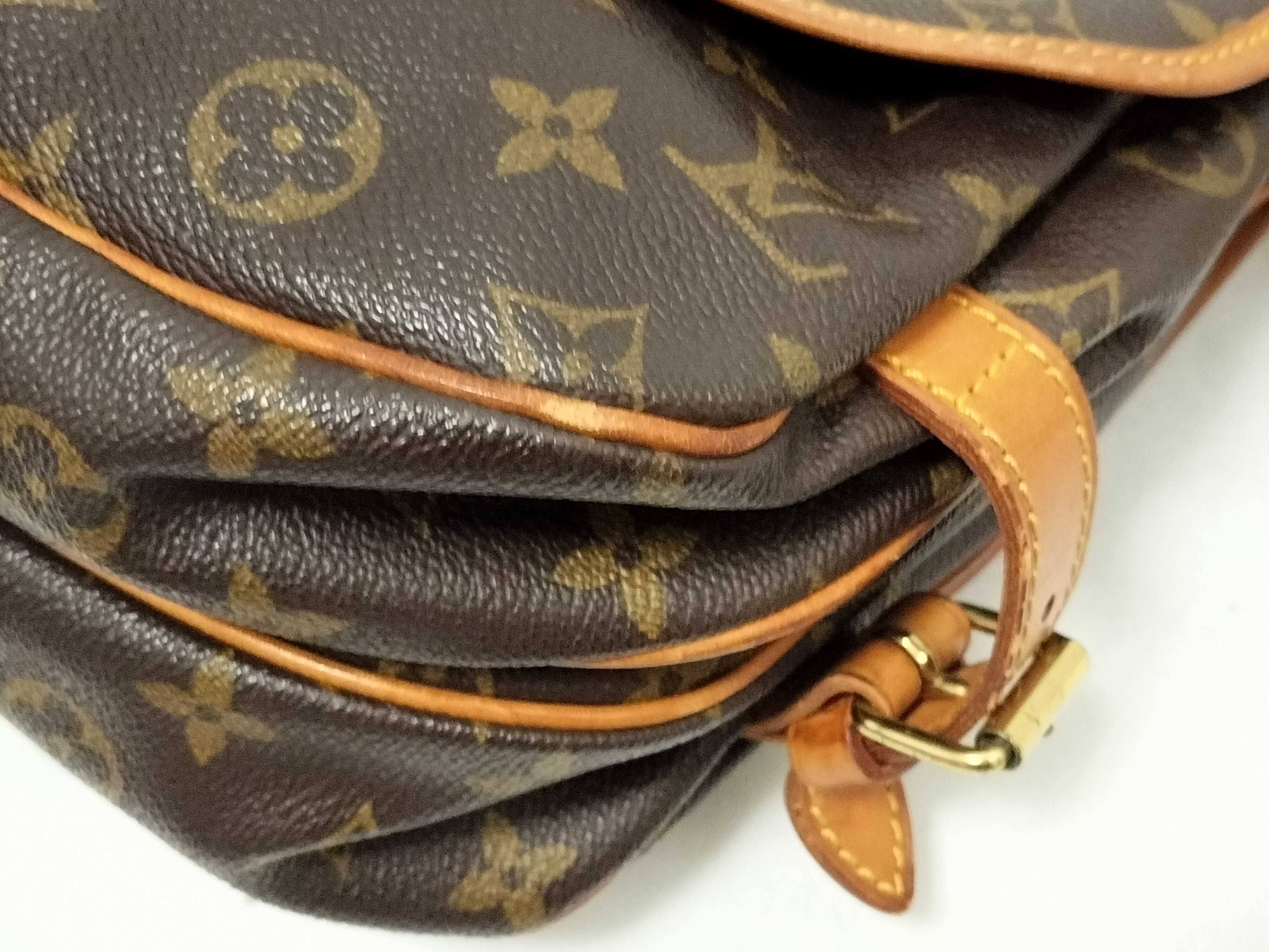 Monogram Vuitton Saumur Shoulder Bag — view 6