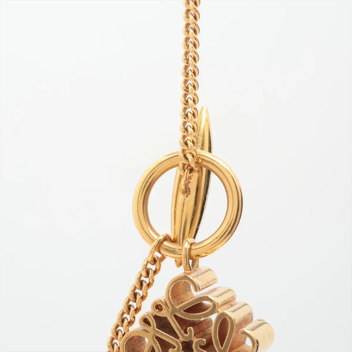 Anagram Necklace, GP Gold, dents, — view 3