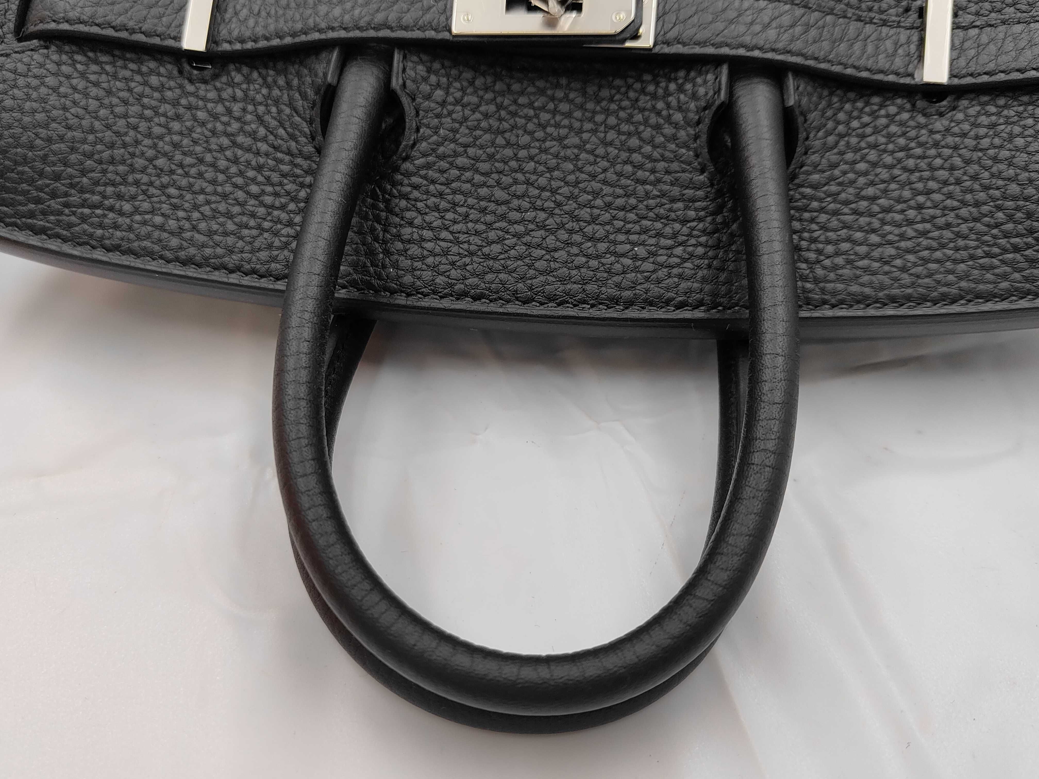 Birkin 25 Black G Stamp Silver Hardware Unused Handbag — view 3