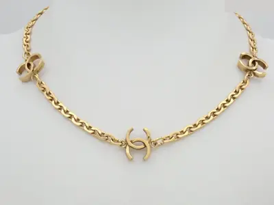 Necklace with Coco Mark, neck circumference approximately 38cm