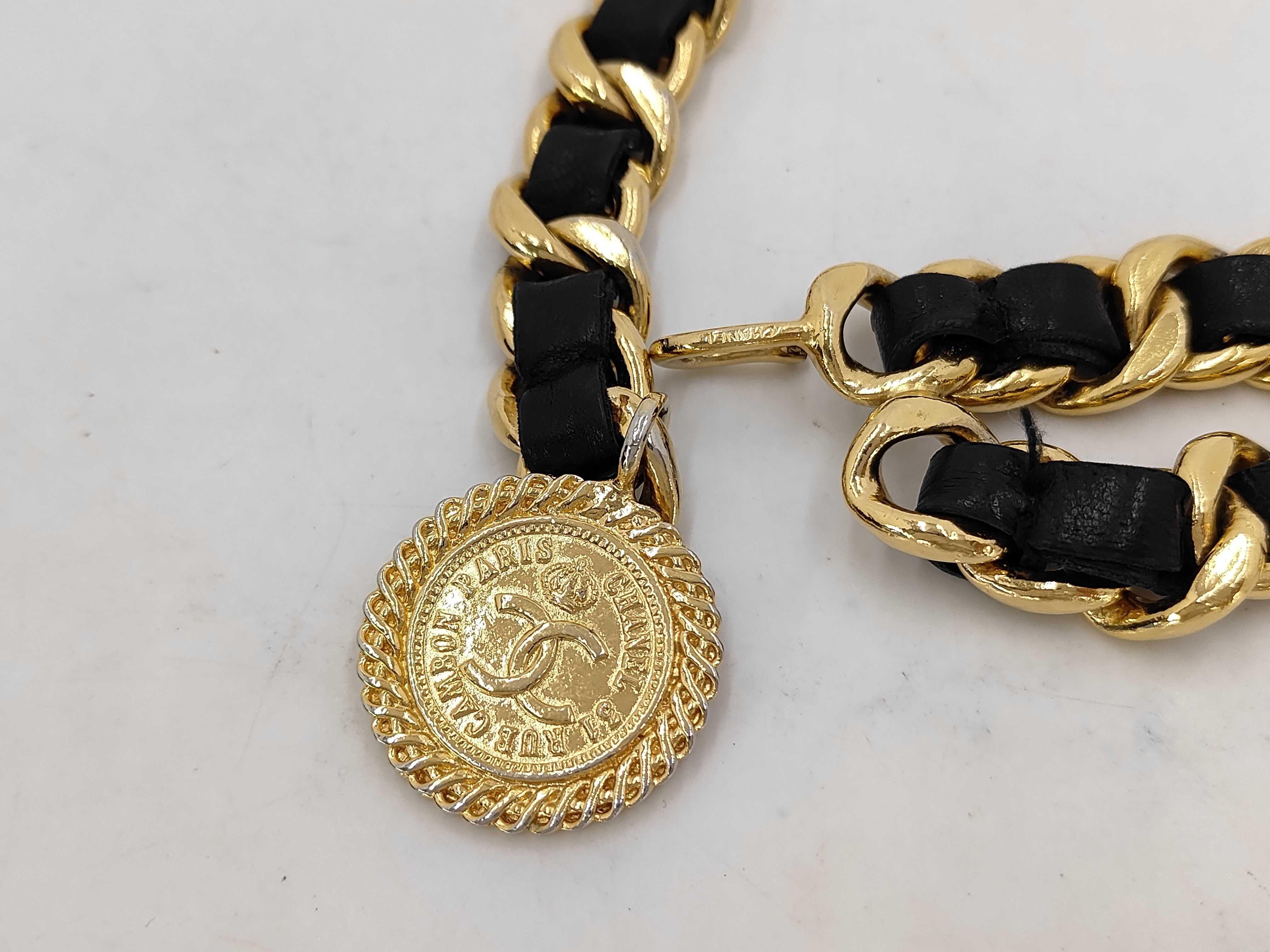 Double Chain Belt Coco Mark Belt — view 2