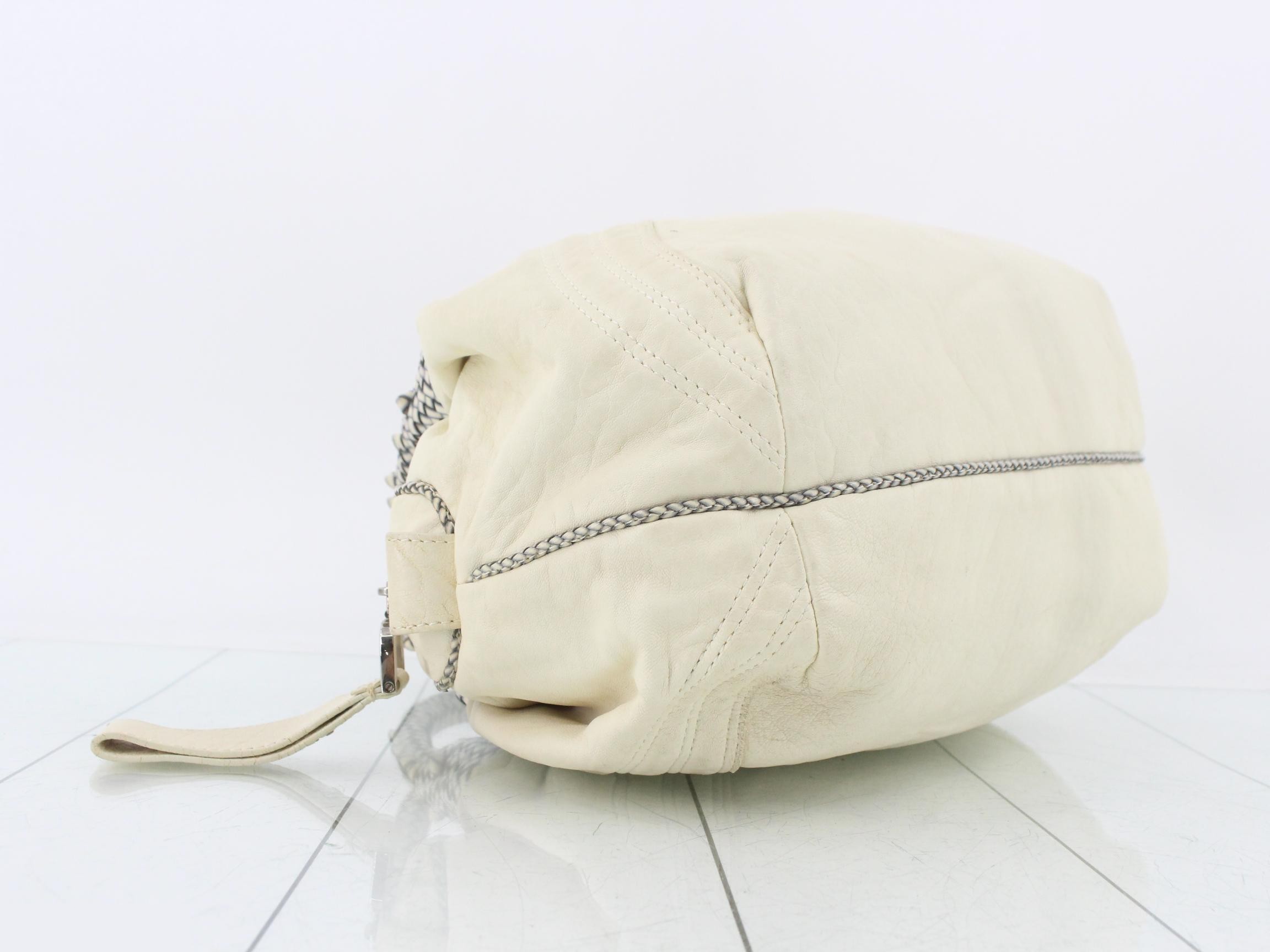 Leather handbag, white — view 5