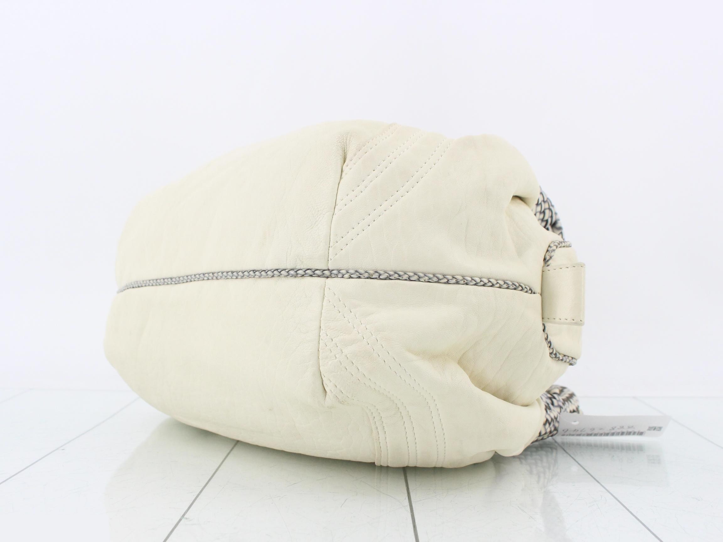 Leather handbag, white — view 6